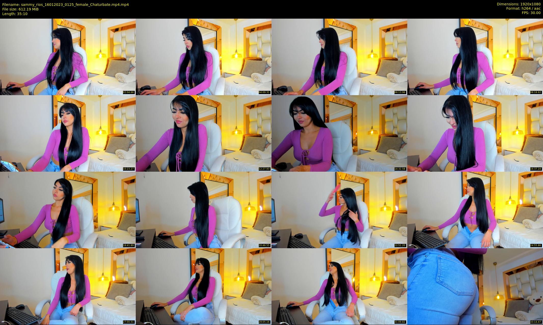 sammy_rios — 36 minute Chaturbate female cam show recording, 1080p, Jan 16, 2023