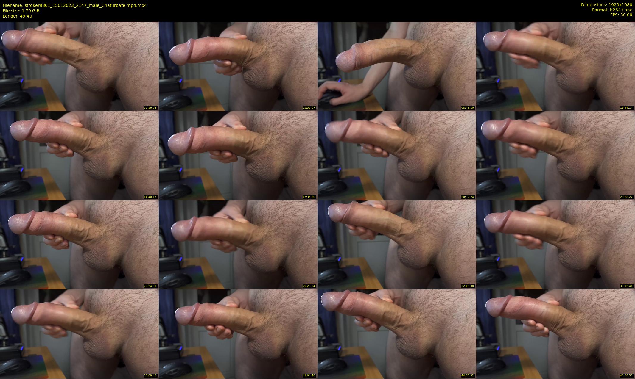 stroker9801 — 50 minute Chaturbate male cam show recording, 1080p, Jan 15, 2023