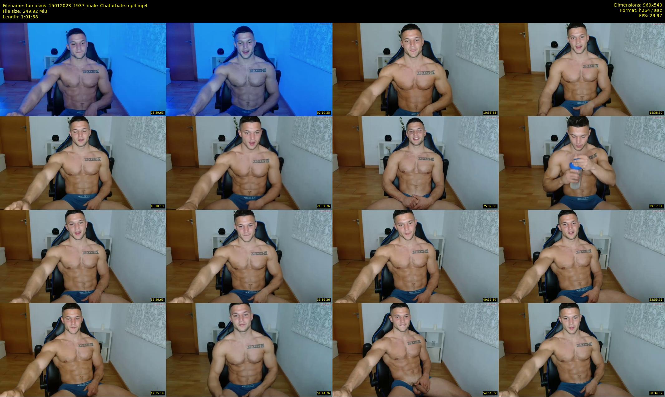 tomasmv — 62 minute Chaturbate male cam show recording, 480p, Jan 15, 2023
