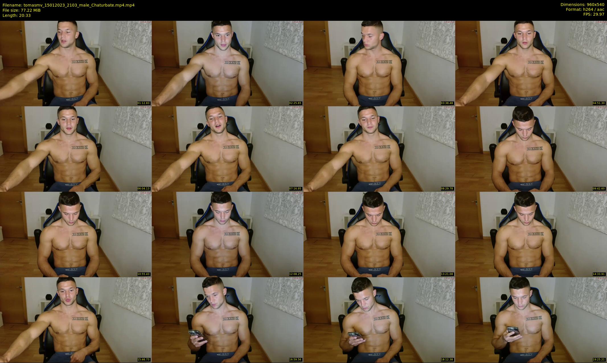 tomasmv — 21 minute Chaturbate male cam show recording, 480p, Jan 15, 2023