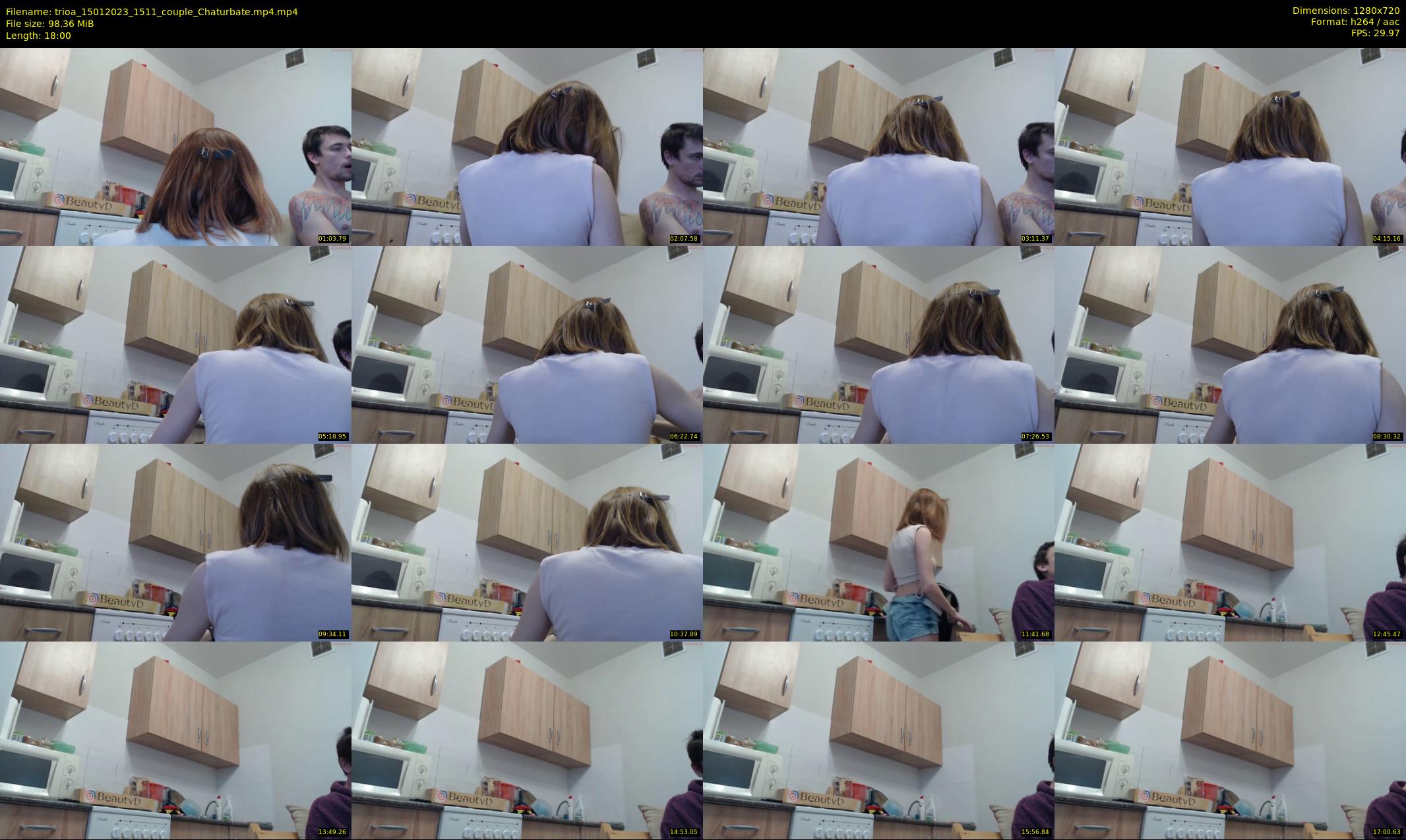 trioa — 18 minute Chaturbate couple cam show recording, 720p, Jan 15, 2023