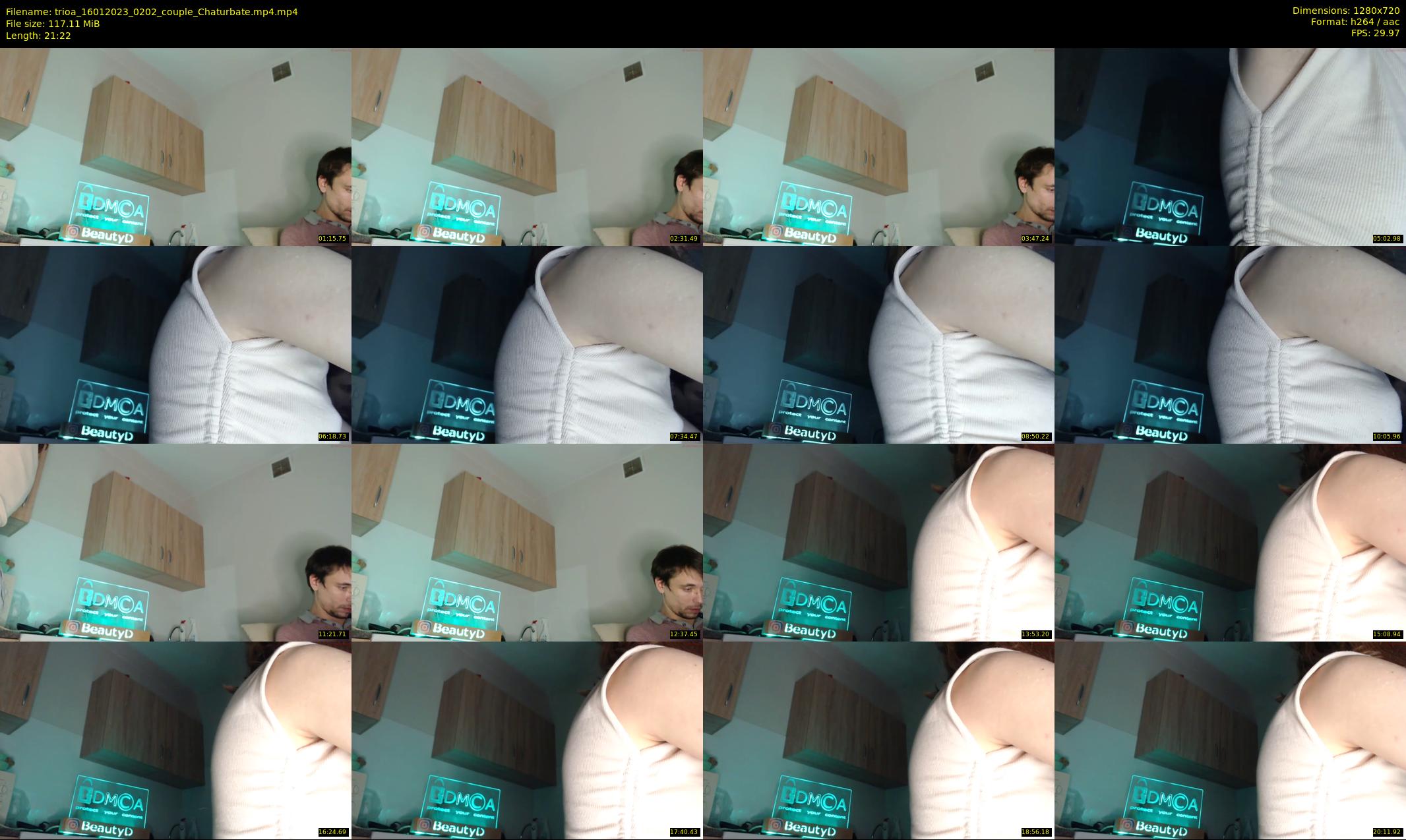trioa — 22 minute Chaturbate couple cam show recording, 720p, Jan 16, 2023
