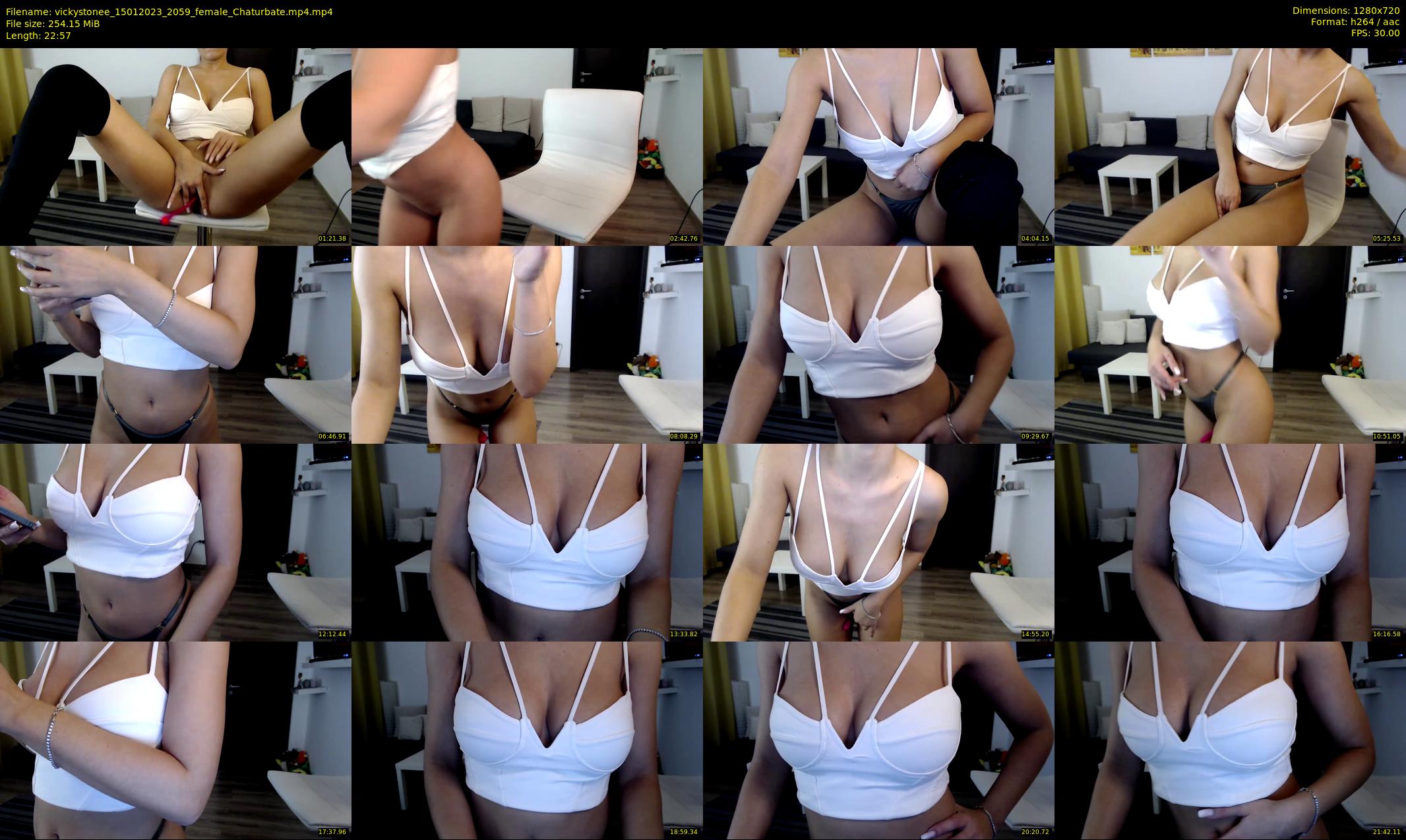 vickystonee — 23 minute Chaturbate female cam show recording, 720p, Jan 15, 2023