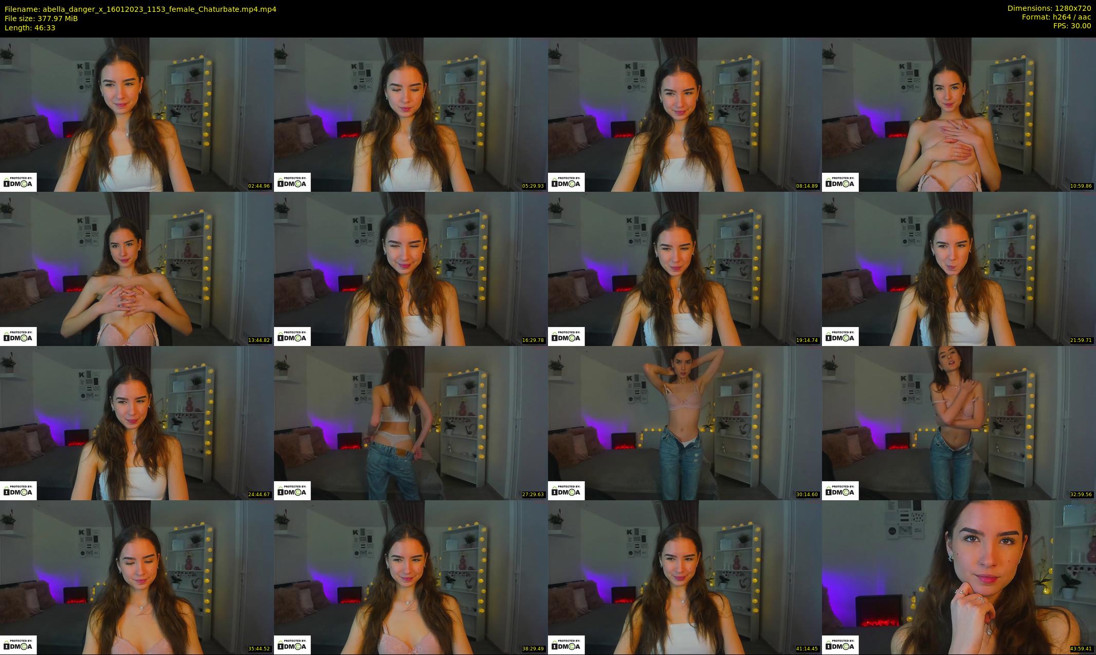 abella_danger_x — 47 minute Chaturbate female cam show recording, 720p, Jan 16, 2023