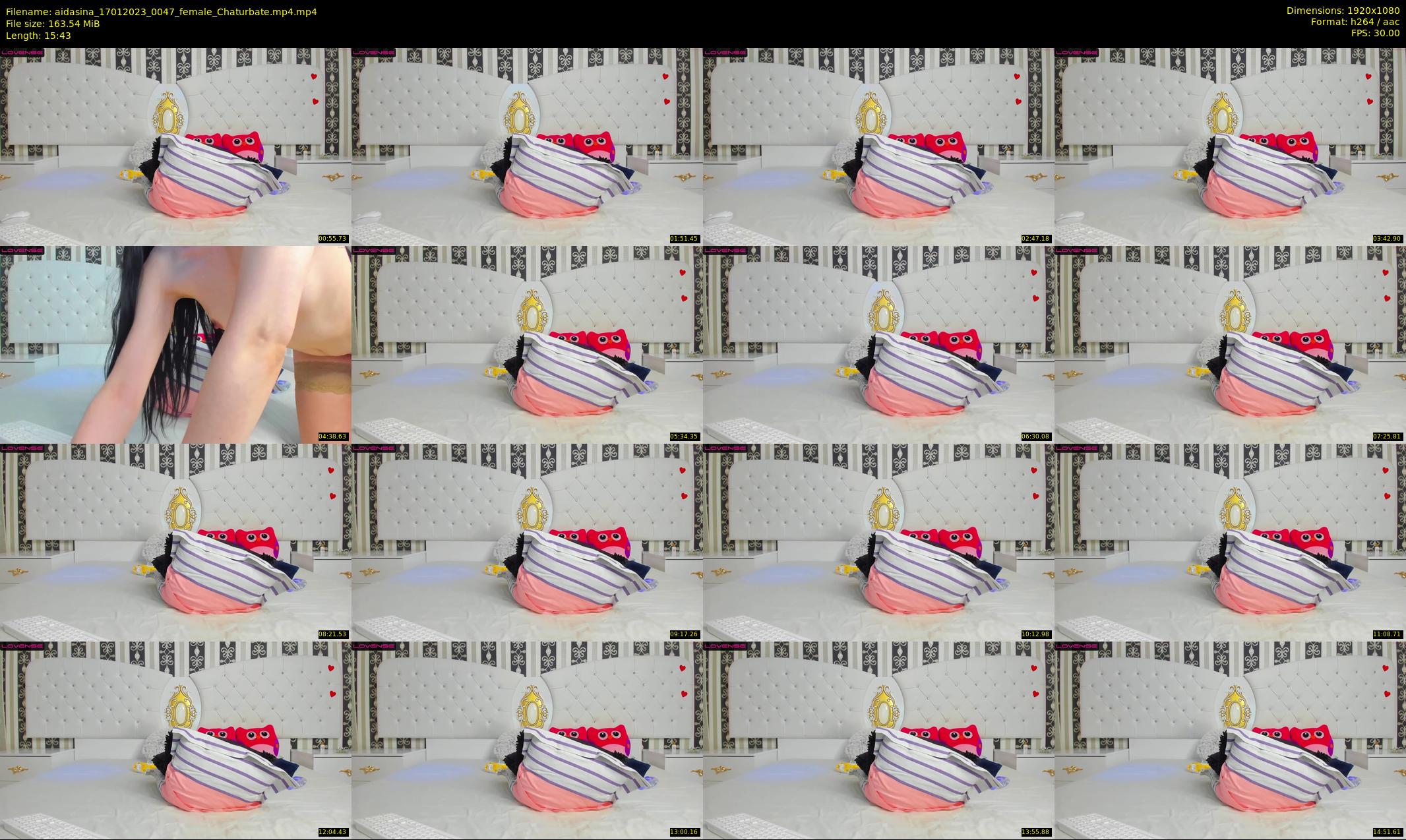 aidasina — 16 minute Chaturbate female cam show recording, 1080p, Jan 17, 2023