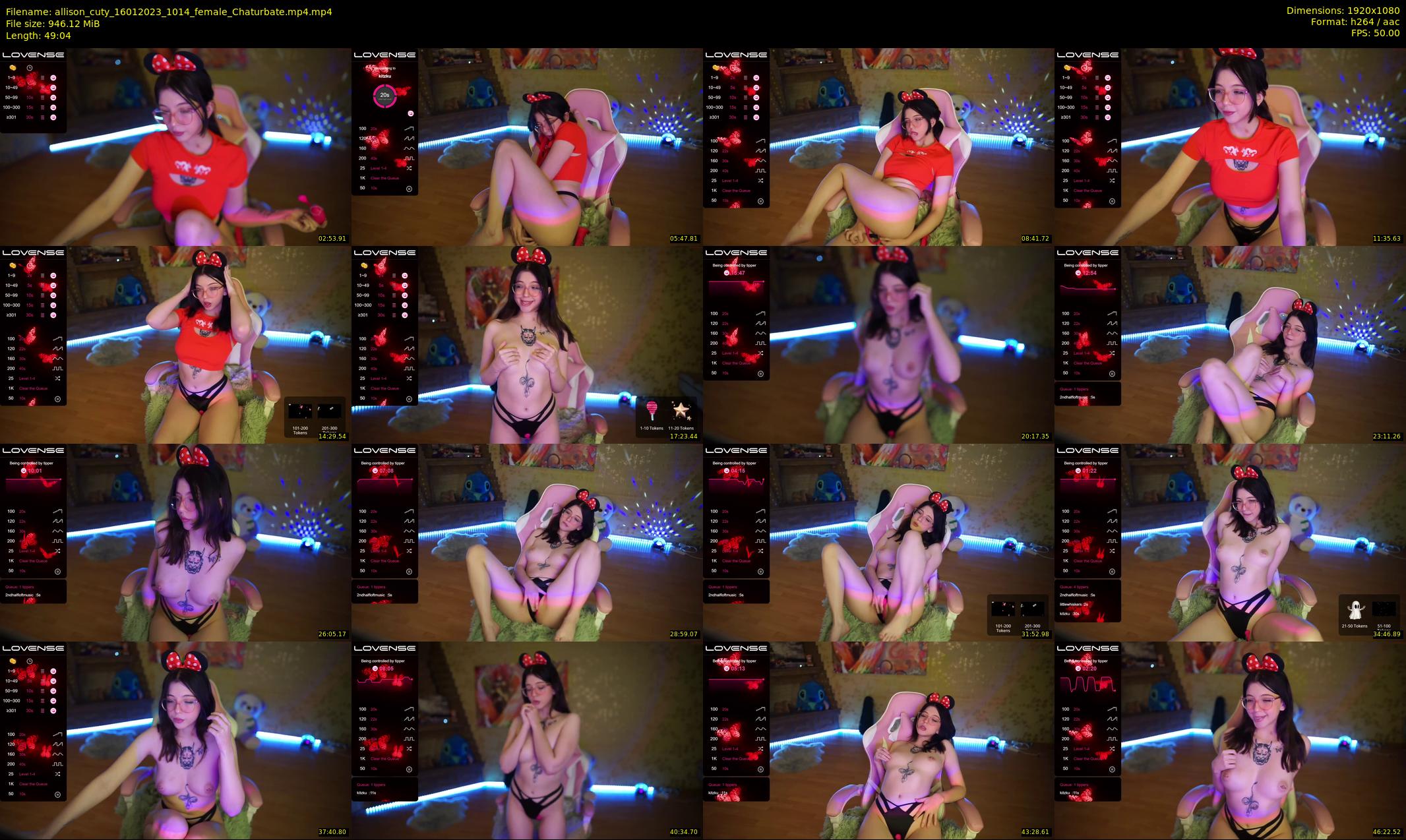 allison_cuty — 50 minute Chaturbate female cam show recording, 1080p, Jan 16, 2023