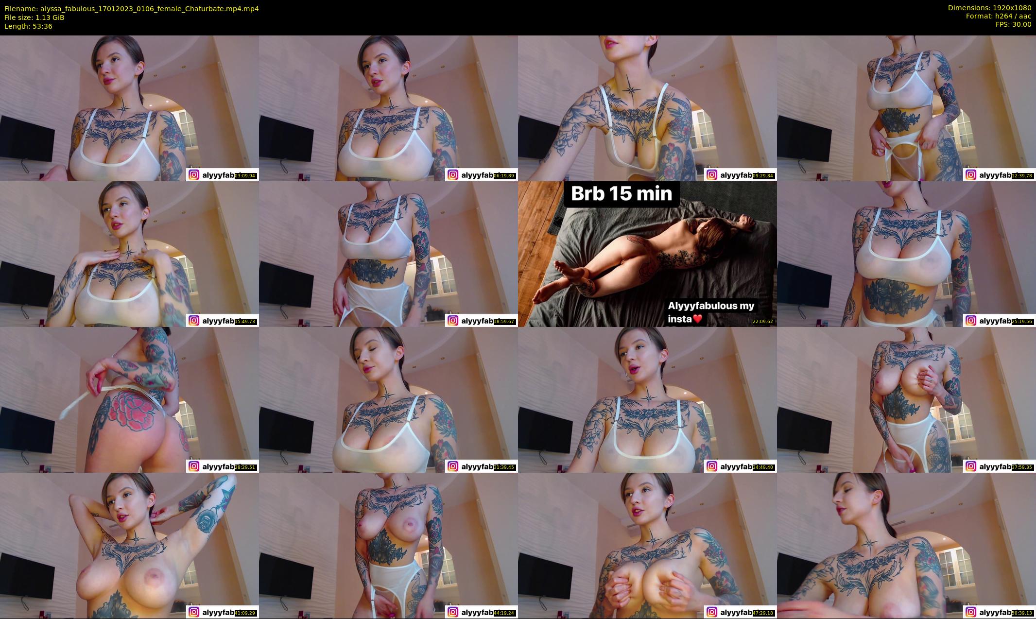 alyssa_fabulous — 54 minute Chaturbate female cam show recording, 1080p, Jan 17, 2023