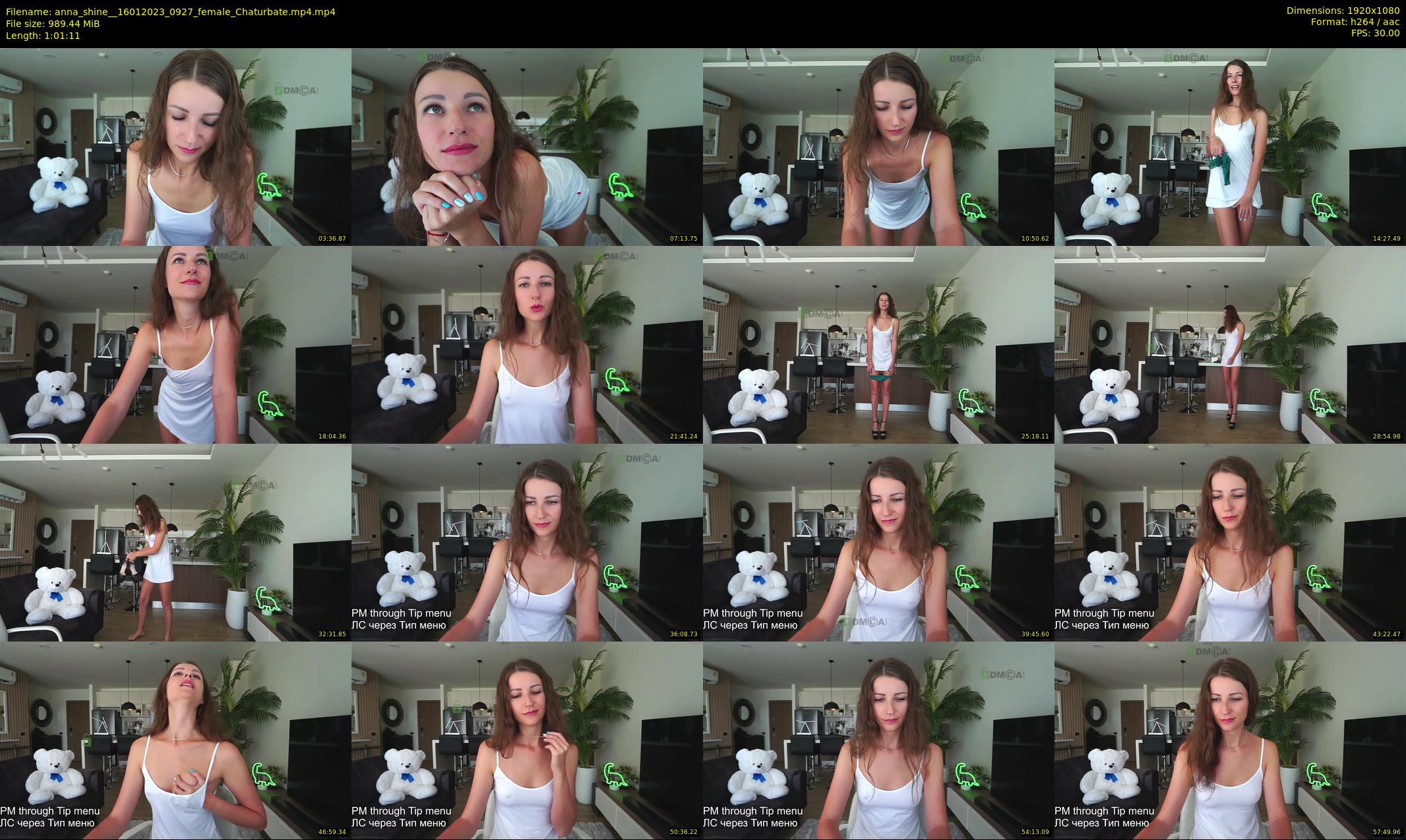anna_shine_ — 62 minute Chaturbate female cam show recording, 1080p, Jan 16, 2023