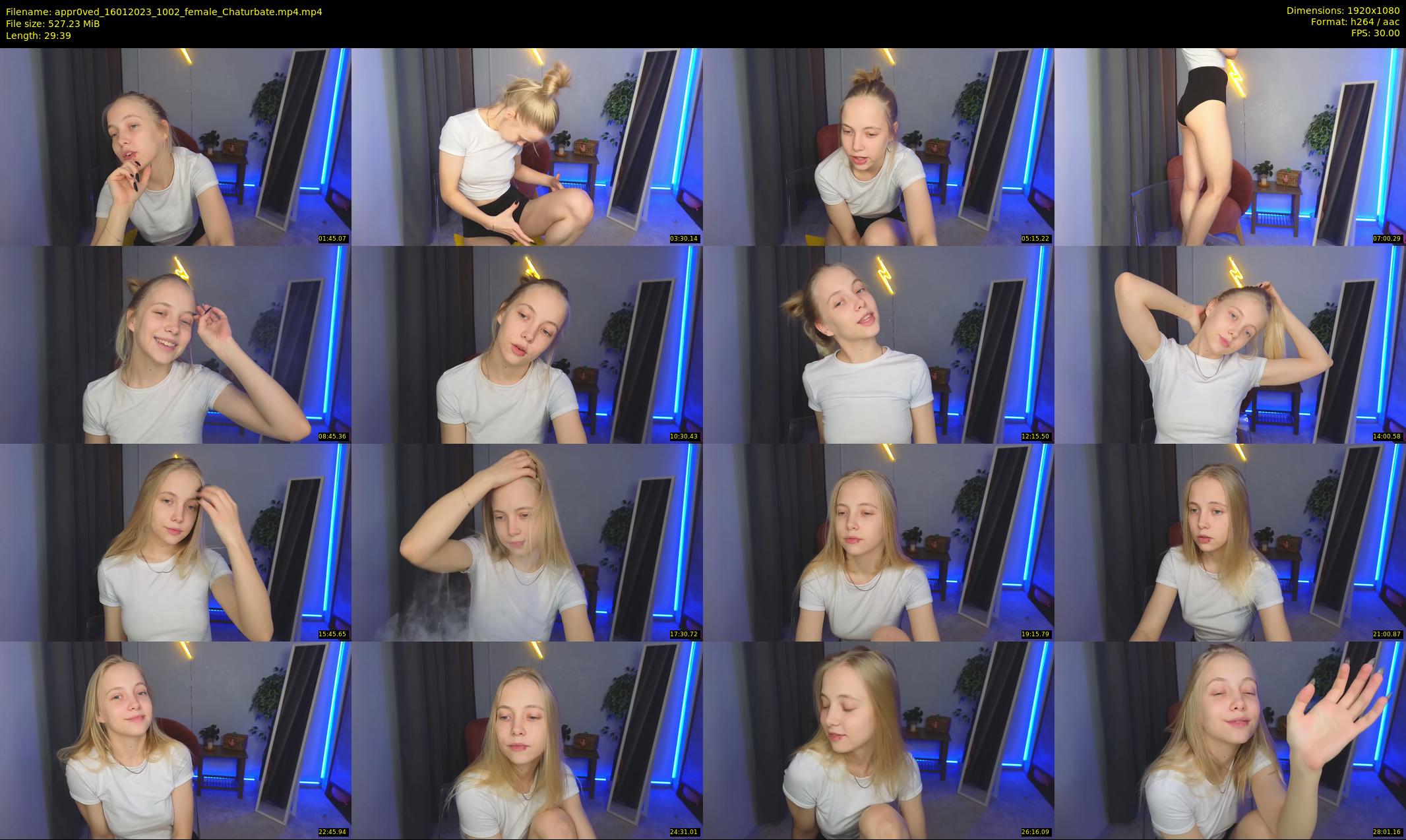 appr0ved — 30 minute Chaturbate female cam show recording, 1080p, Jan 16, 2023