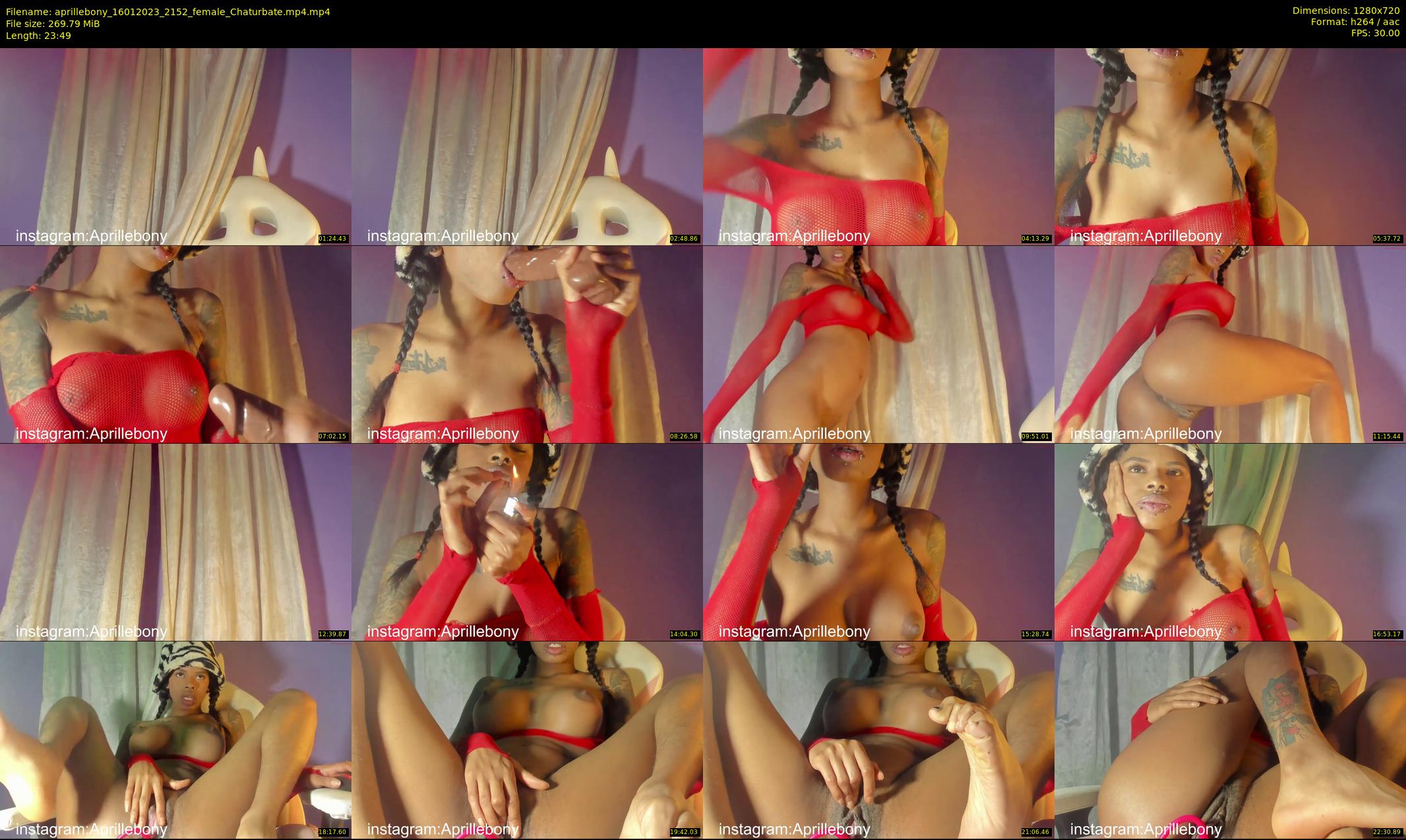 aprillebony — 24 minute Chaturbate female cam show recording, 720p, Jan 16, 2023