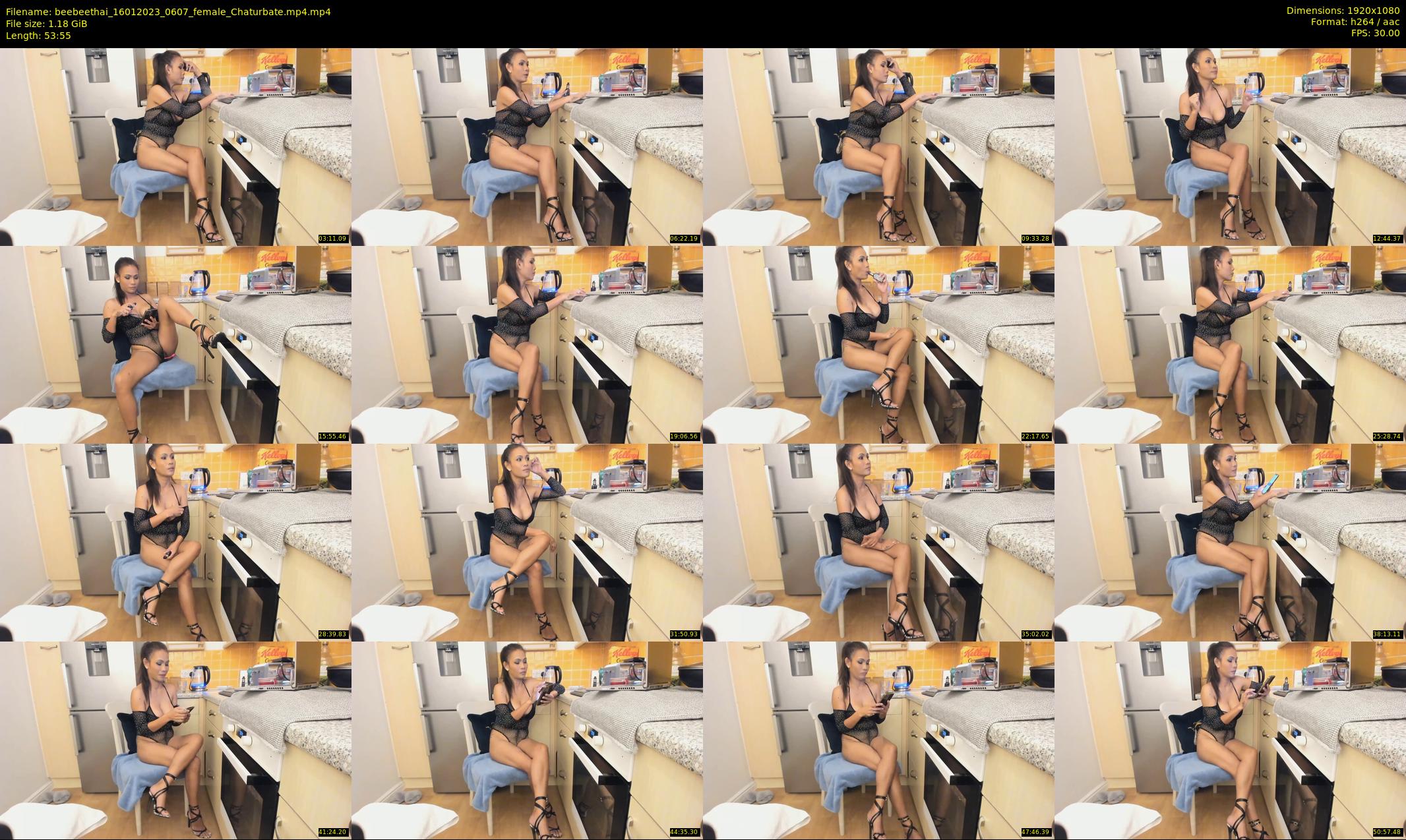 beebeethai — 54 minute Chaturbate female cam show recording, 1080p, Jan 16, 2023