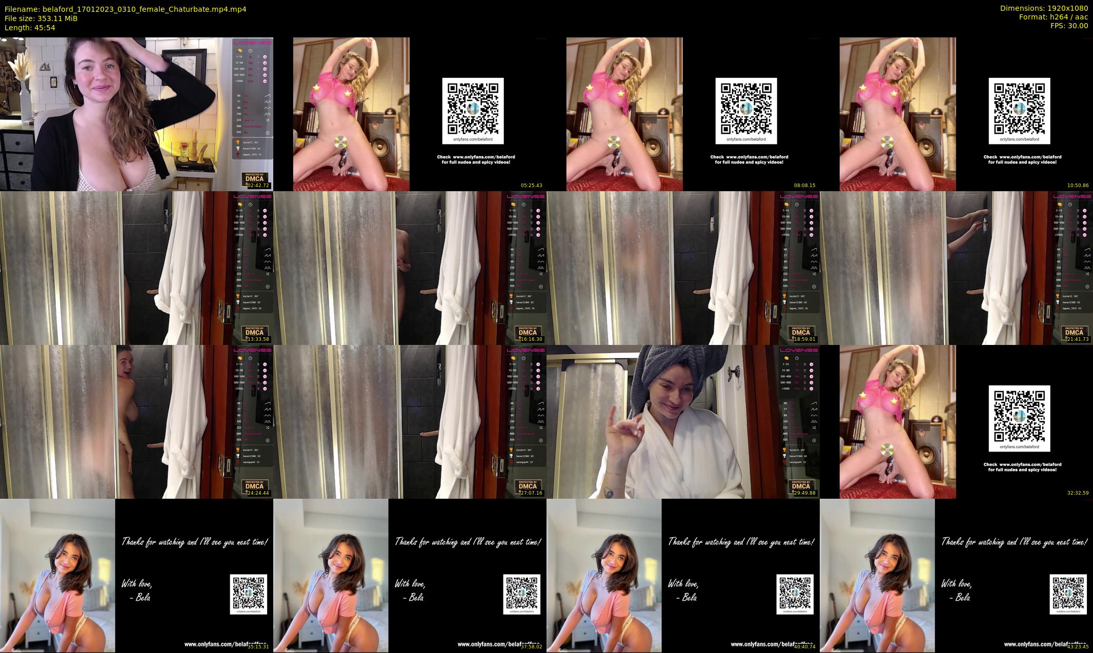belaford — 46 minute Chaturbate female cam show recording, 1080p, Jan 17, 2023