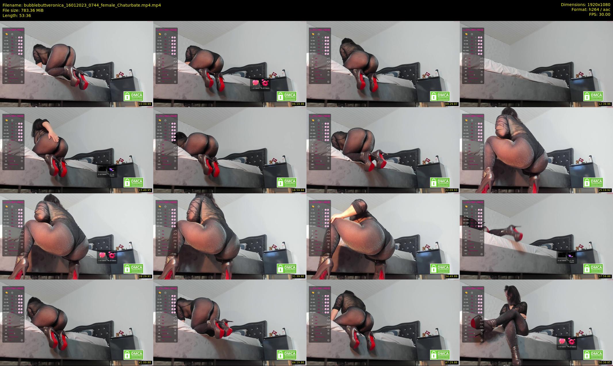 bubblebuttveronica — 54 minute Chaturbate female cam show recording, 1080p, Jan 16, 2023