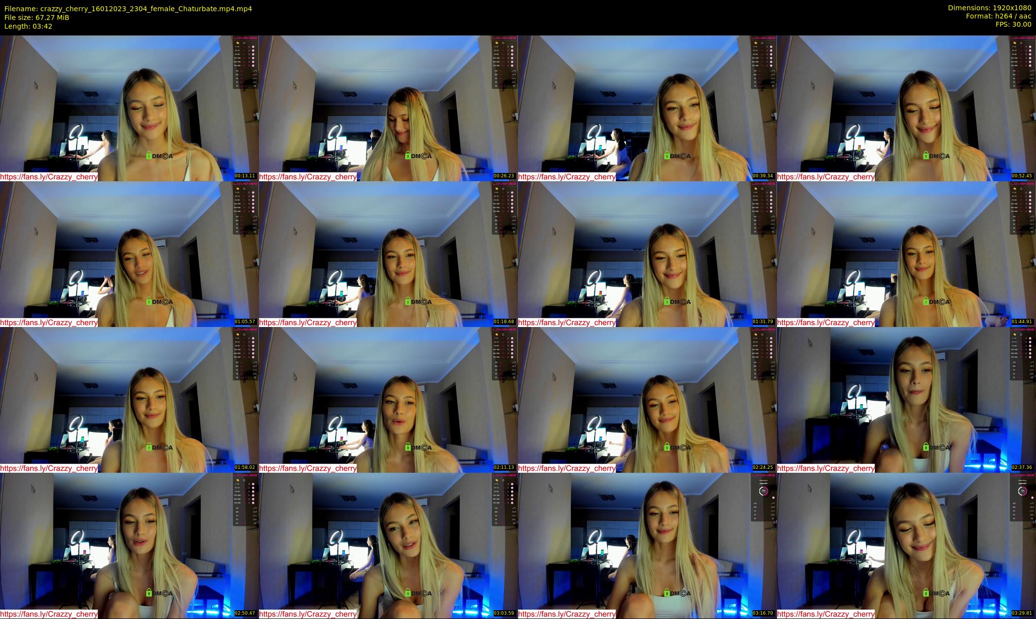 crazzy_cherry — 4 minute Chaturbate female cam show recording, 1080p, Jan 16, 2023