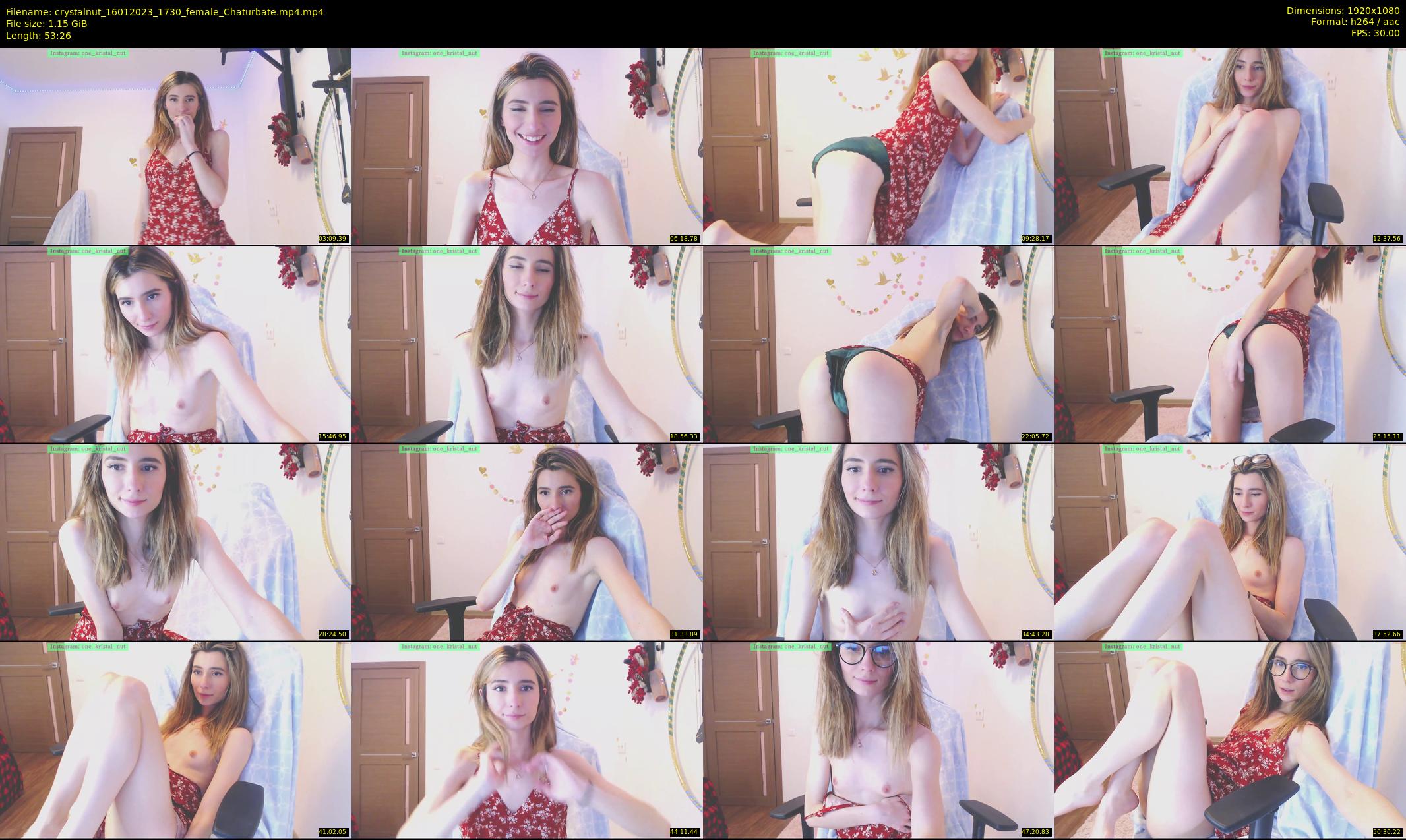 crystalnut — 54 minute Chaturbate female cam show recording, 1080p, Jan 16, 2023