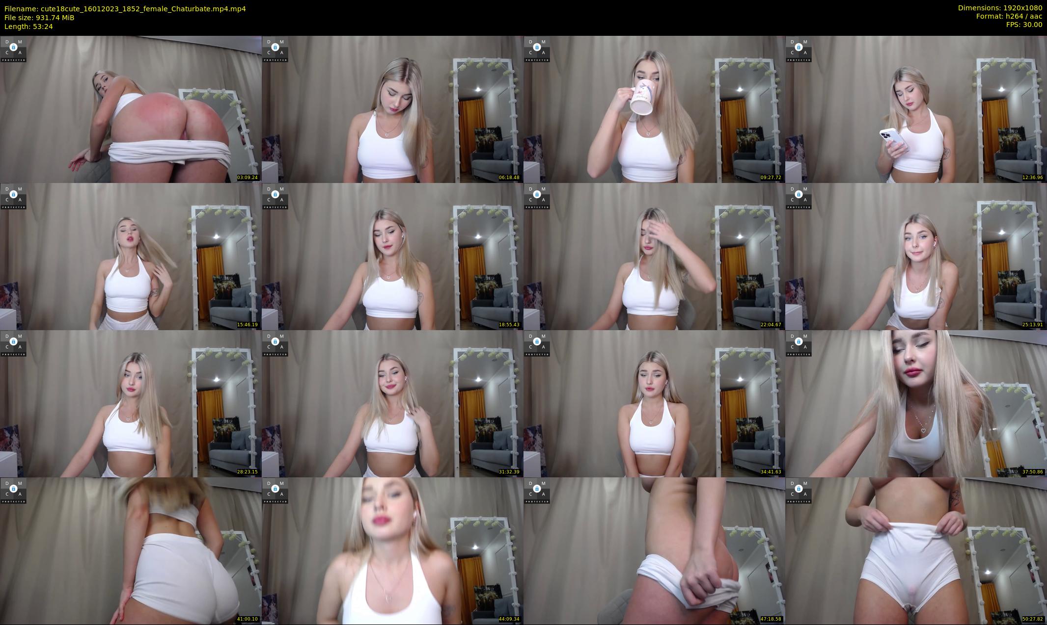 cute18cute — 54 minute Chaturbate female cam show recording, 1080p, Jan 16, 2023