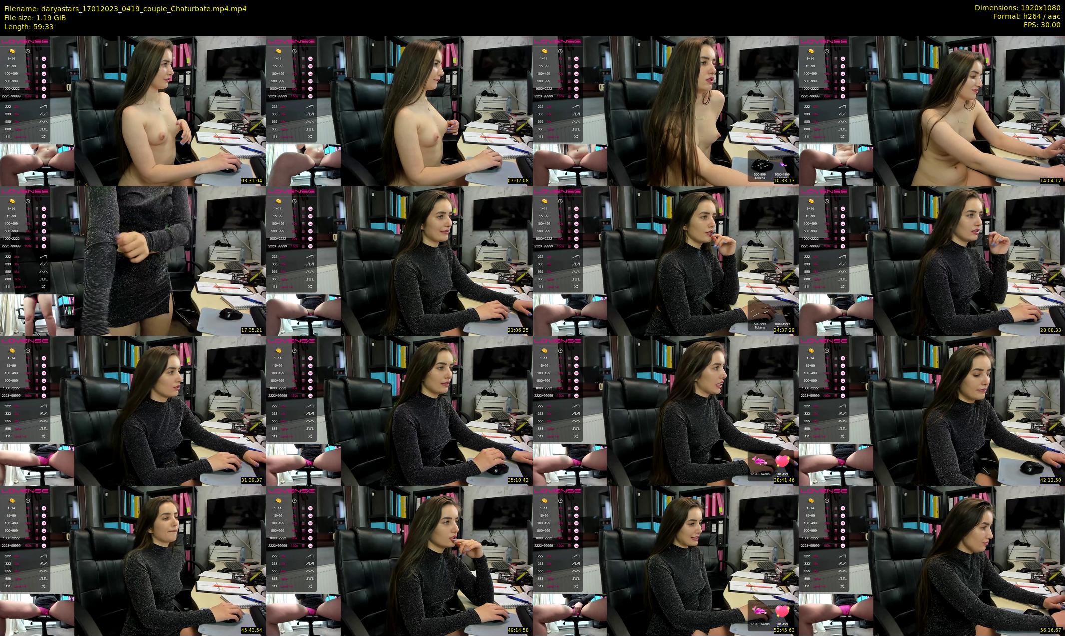daryastars — 60 minute Chaturbate couple cam show recording, 1080p, Jan 17, 2023