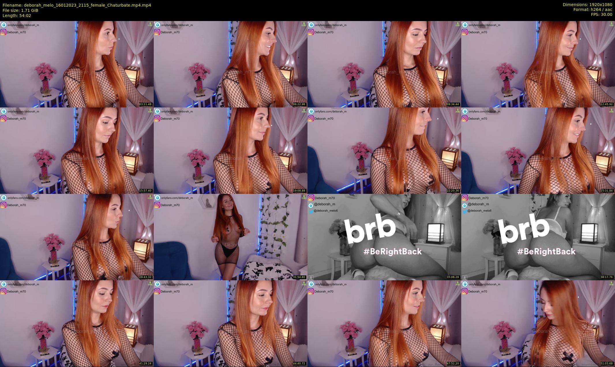 deborah_melo — 55 minute Chaturbate female cam show recording, 1080p, Jan 16, 2023