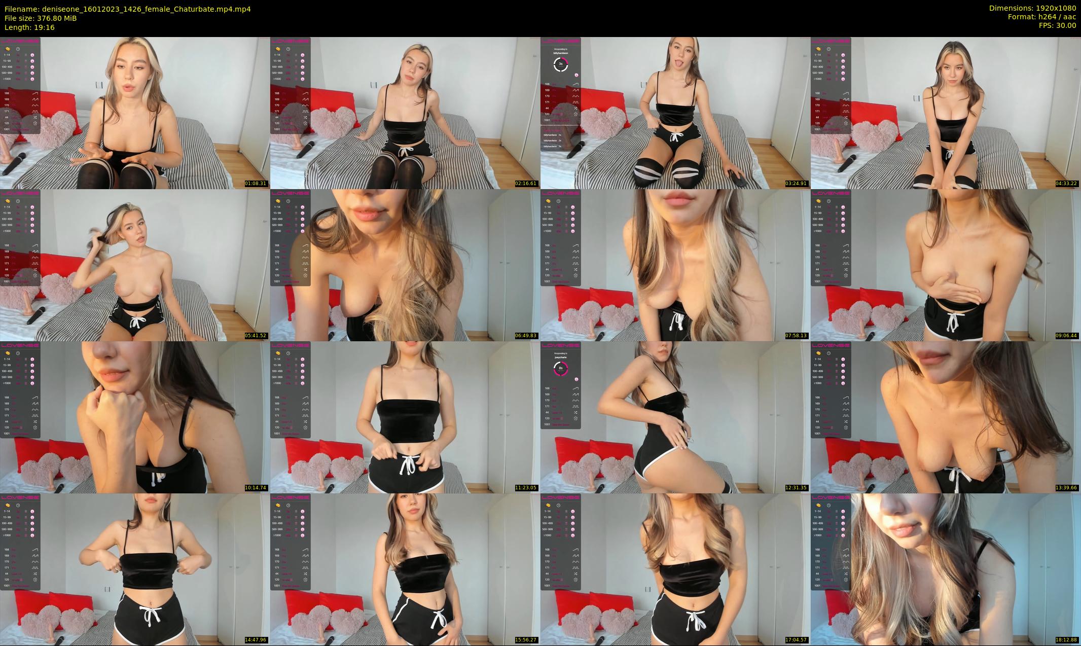deniseone — 20 minute Chaturbate female cam show recording, 1080p, Jan 16, 2023