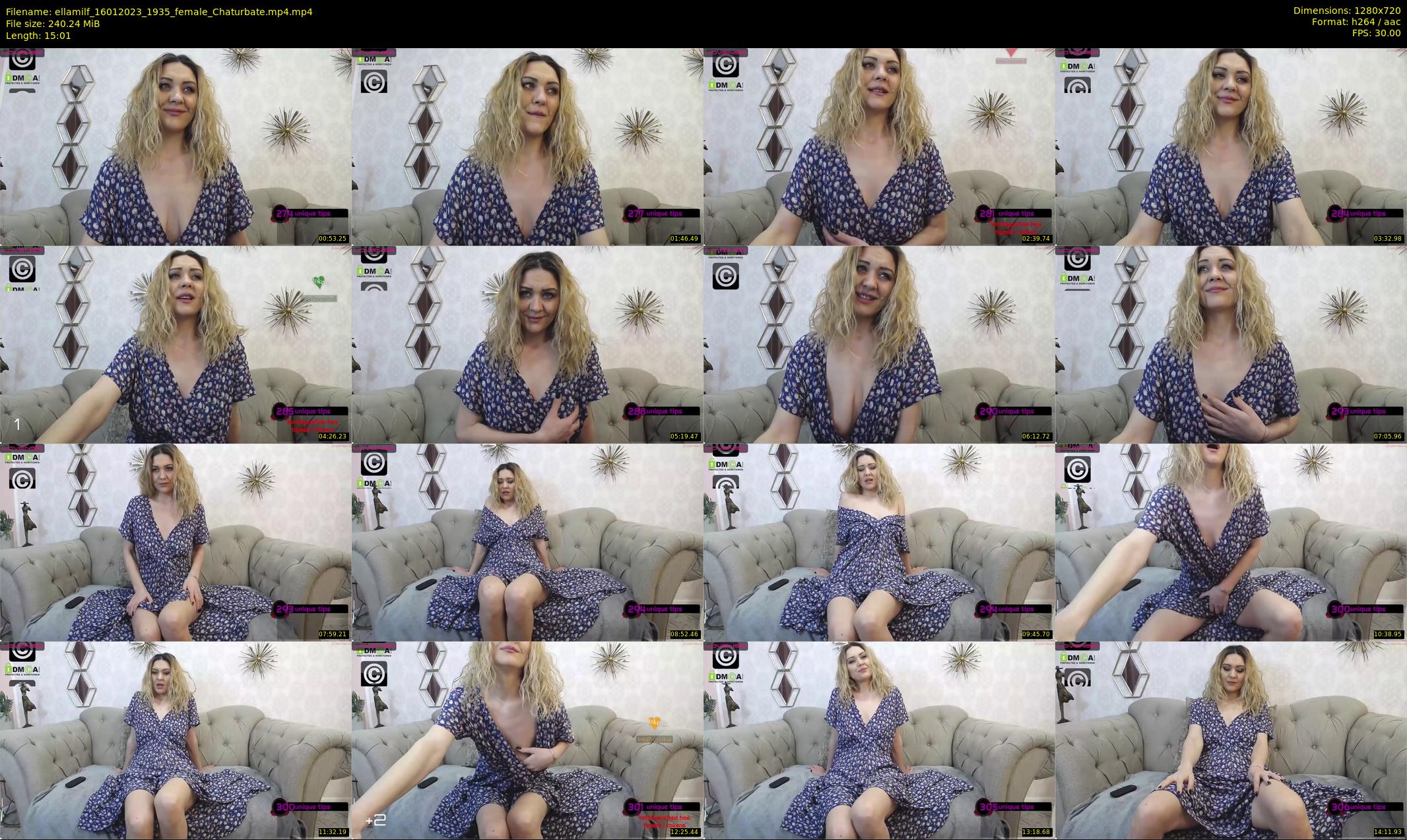 ellamilf — 16 minute Chaturbate female cam show recording, 720p, Jan 16, 2023