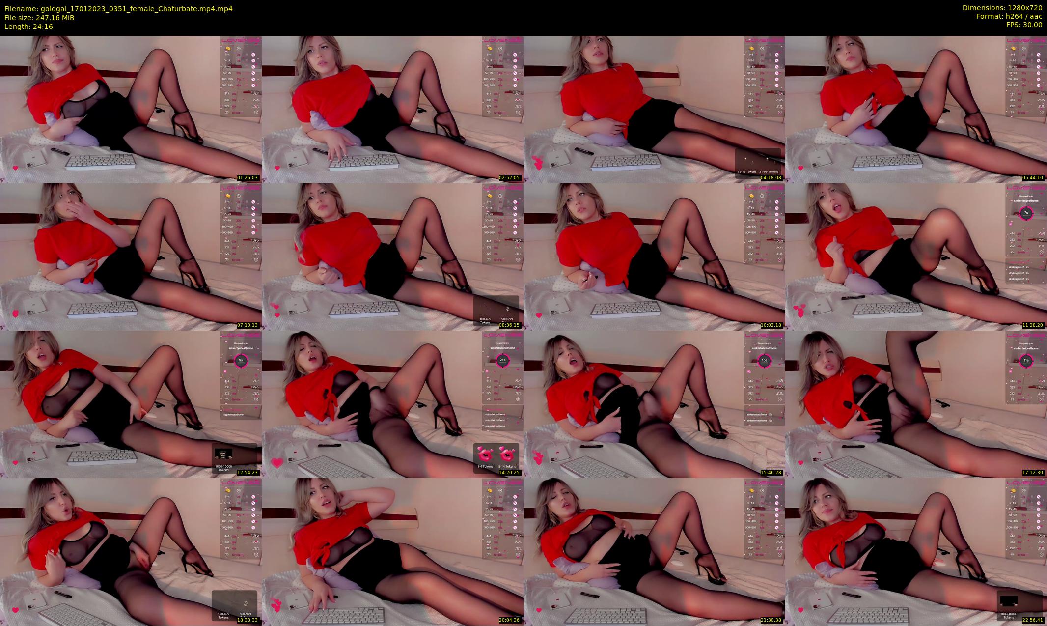 goldgal — 25 minute Chaturbate female cam show recording, 720p, Jan 17, 2023