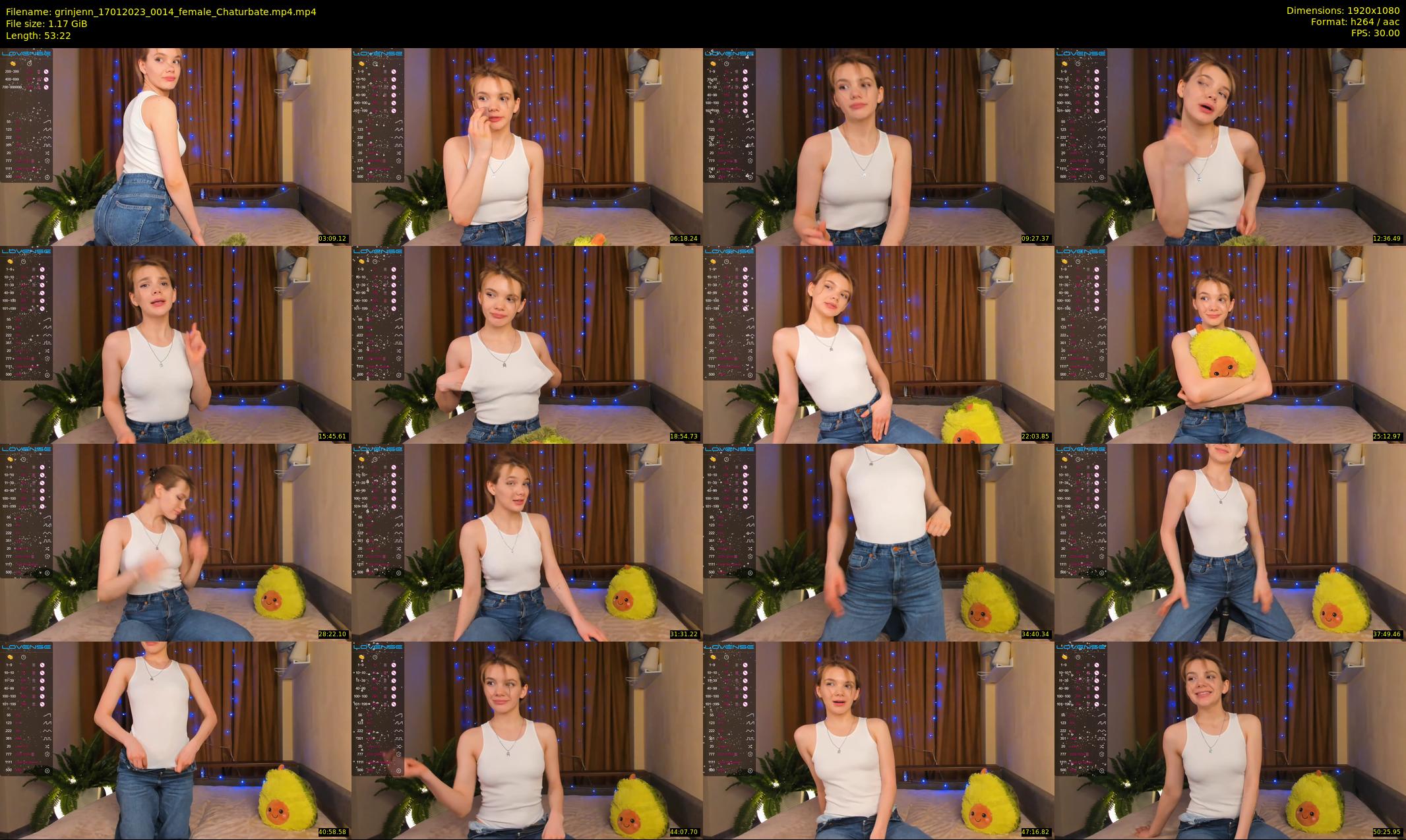 grinjenn — 54 minute Chaturbate female cam show recording, 1080p, Jan 17, 2023