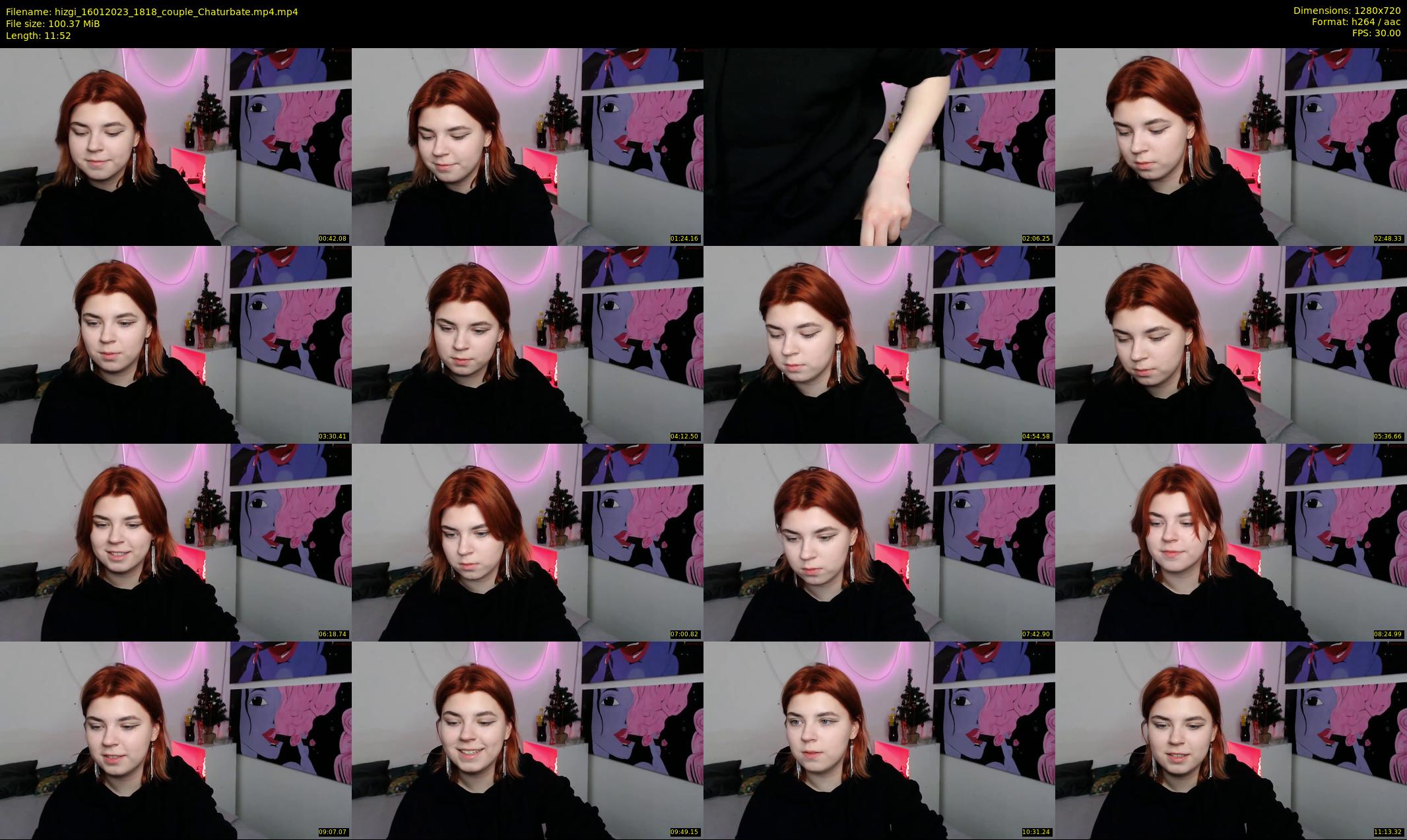 hizgi — 12 minute Chaturbate couple cam show recording, 720p, Jan 16, 2023