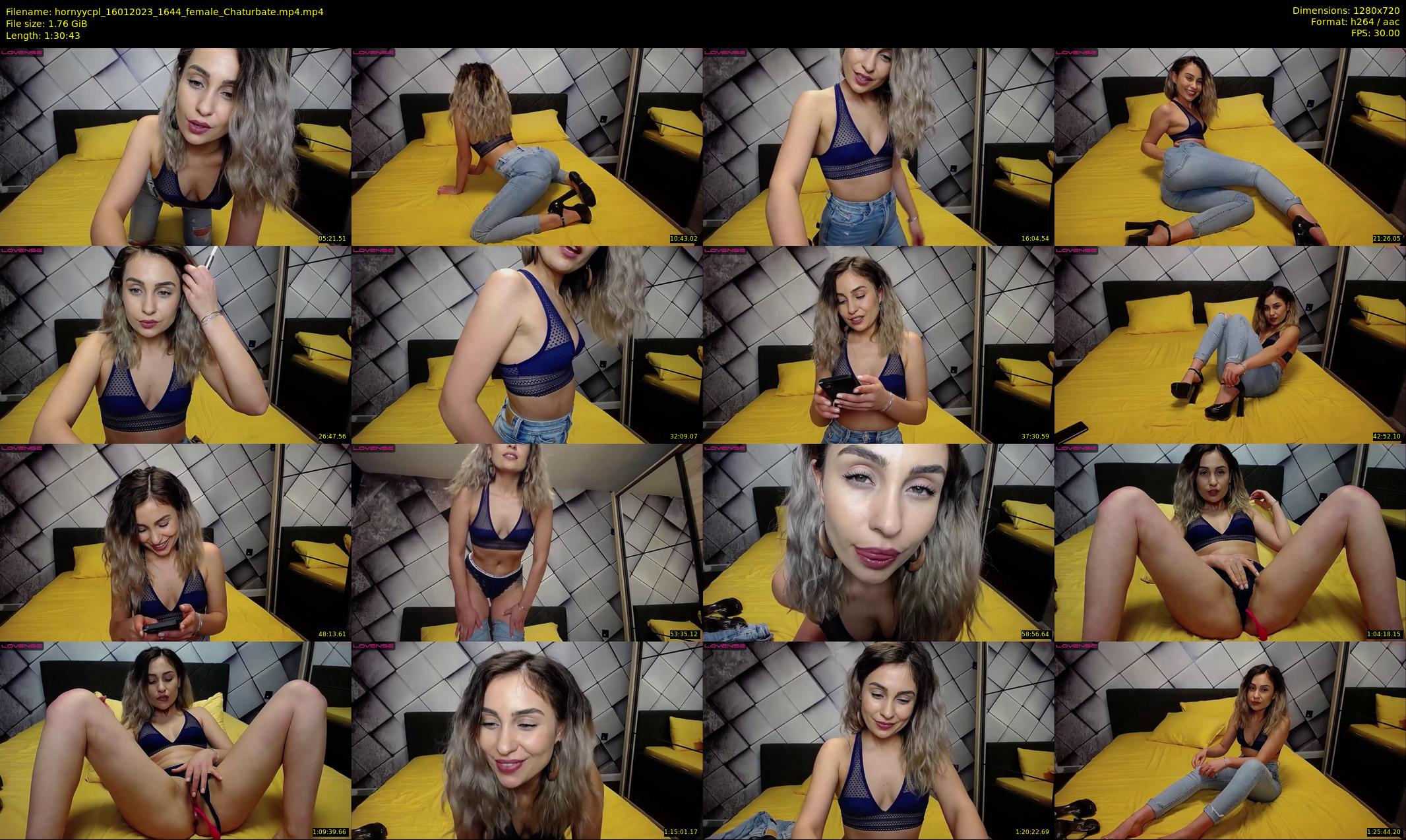 hornyycpl — 91 minute Chaturbate couple cam show recording, 720p, Jan 16, 2023