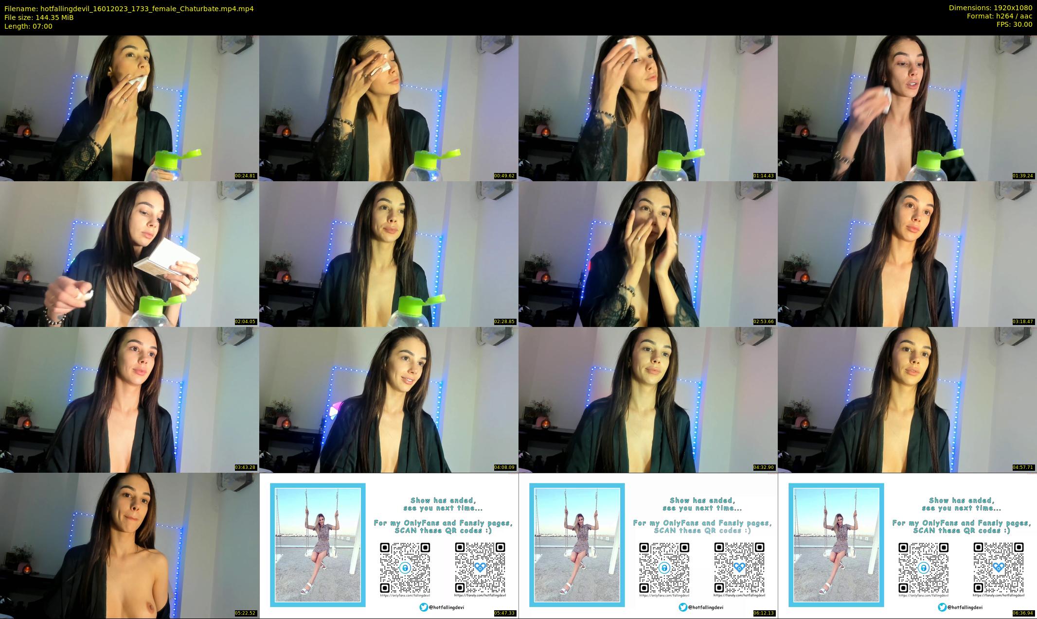 hotfallingdevil — 7 minute Chaturbate female cam show recording, 1080p, Jan 16, 2023