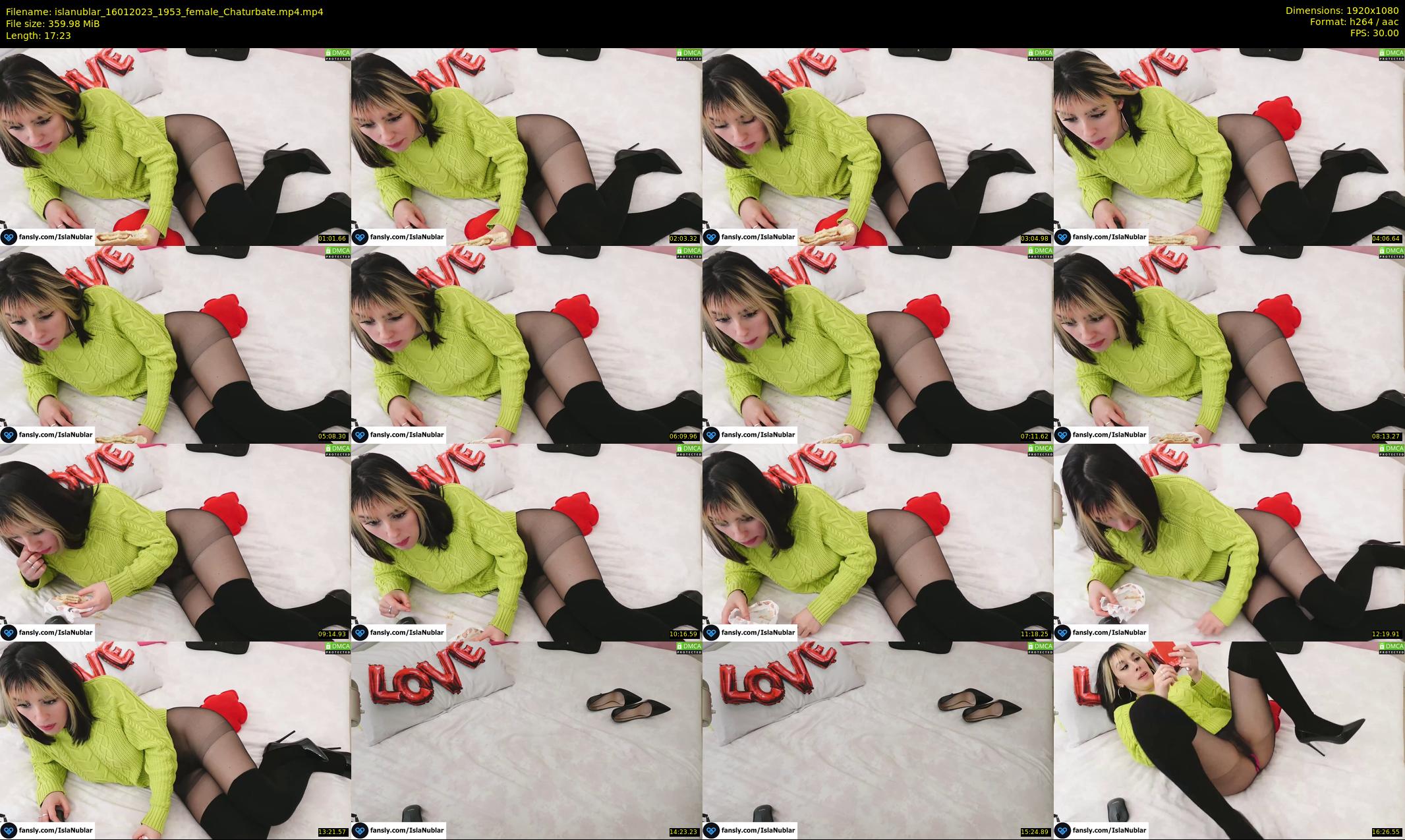 islanublar — 18 minute Chaturbate female cam show recording, 1080p, Jan 16, 2023