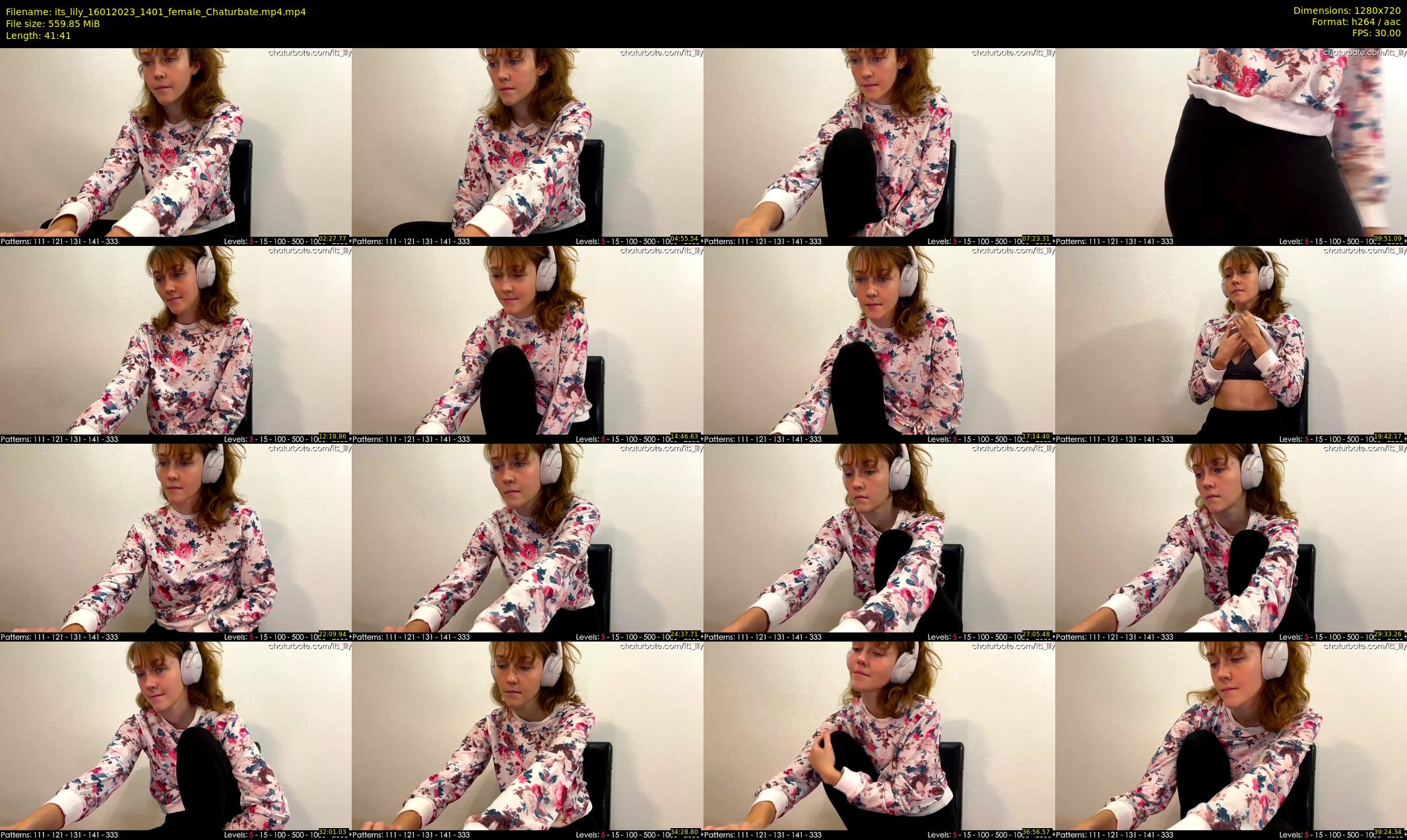 its_lily — 42 minute Chaturbate female cam show recording, 720p, Jan 16, 2023