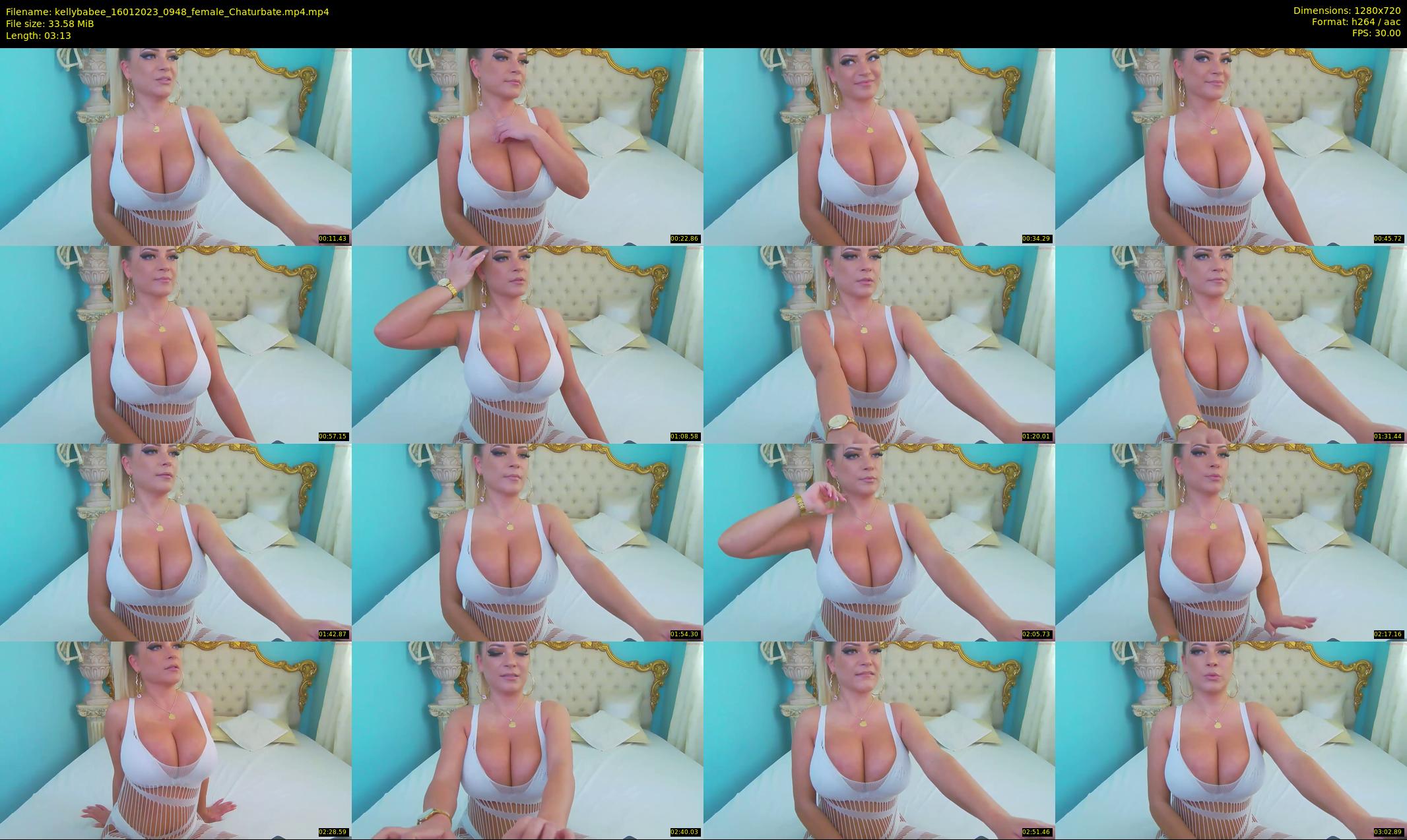 kellybabee — 4 minute Chaturbate female cam show recording, 720p, Jan 16, 2023