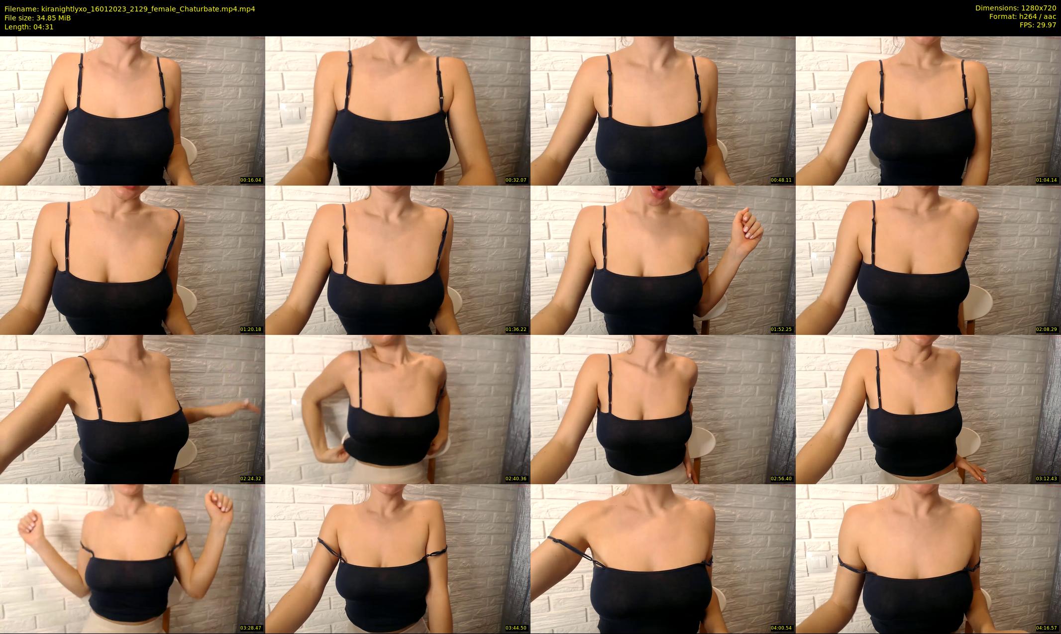 kiranightlyxo — 5 minute Chaturbate female cam show recording, 720p, Jan 16, 2023