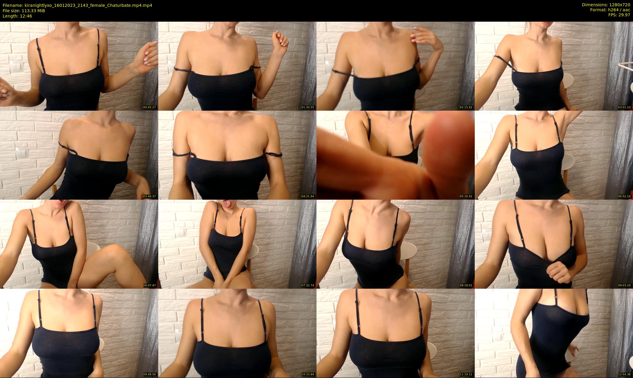 kiranightlyxo — 13 minute Chaturbate female cam show recording, 720p, Jan 16, 2023