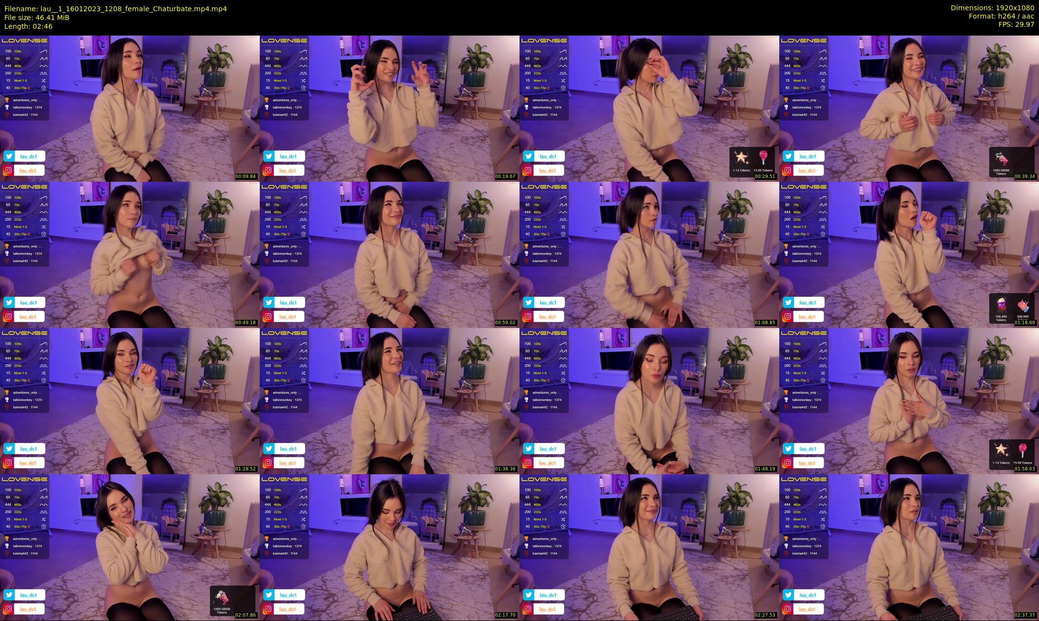 lau__1 — 3 minute Chaturbate female cam show recording, 1080p, Jan 16, 2023