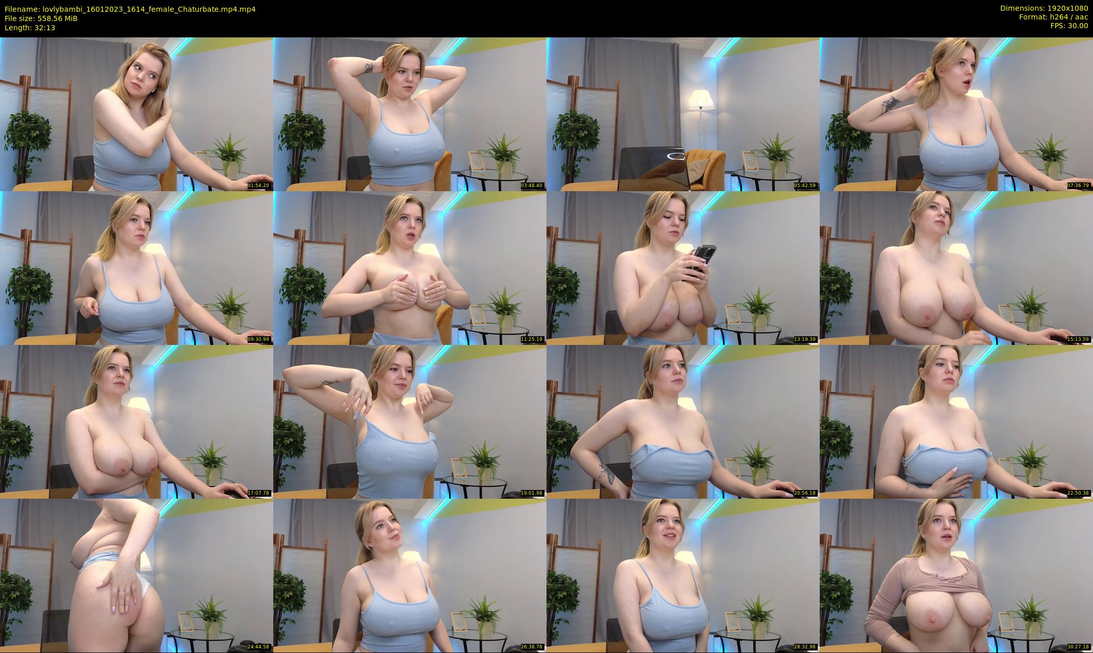 lovlybambi — 33 minute Chaturbate female cam show recording, 1080p, Jan 16, 2023