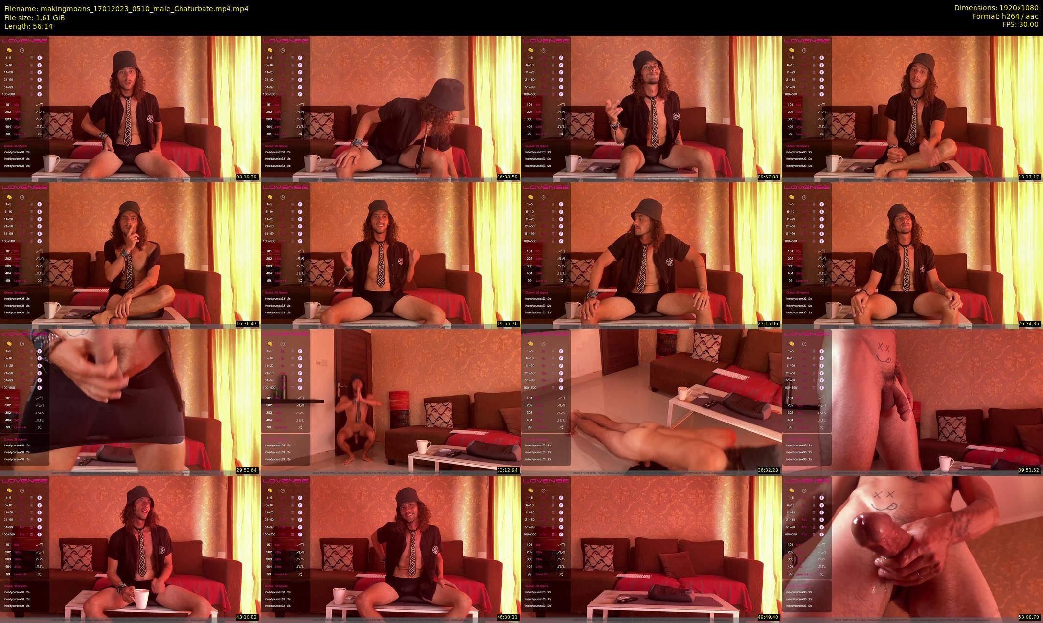 makingmoans — 57 minute Chaturbate male cam show recording, 1080p, Jan 17, 2023