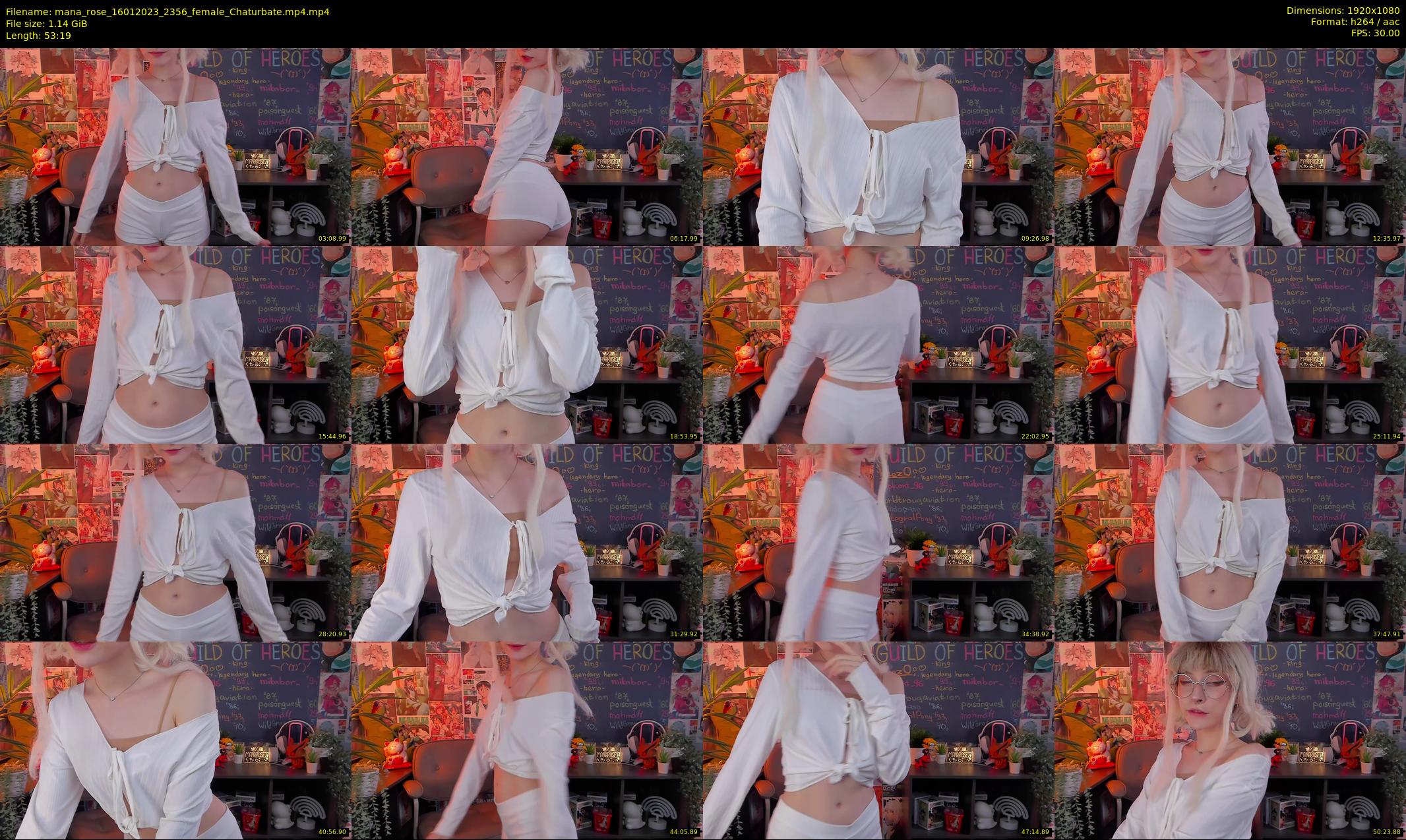 mana_rose — 54 minute Chaturbate female cam show recording, 1080p, Jan 16, 2023