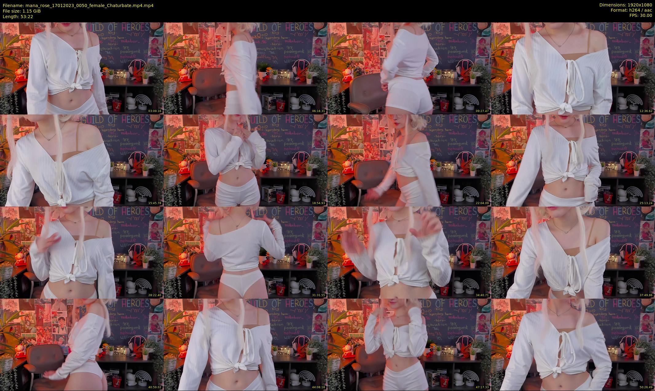 mana_rose — 54 minute Chaturbate female cam show recording, 1080p, Jan 17, 2023