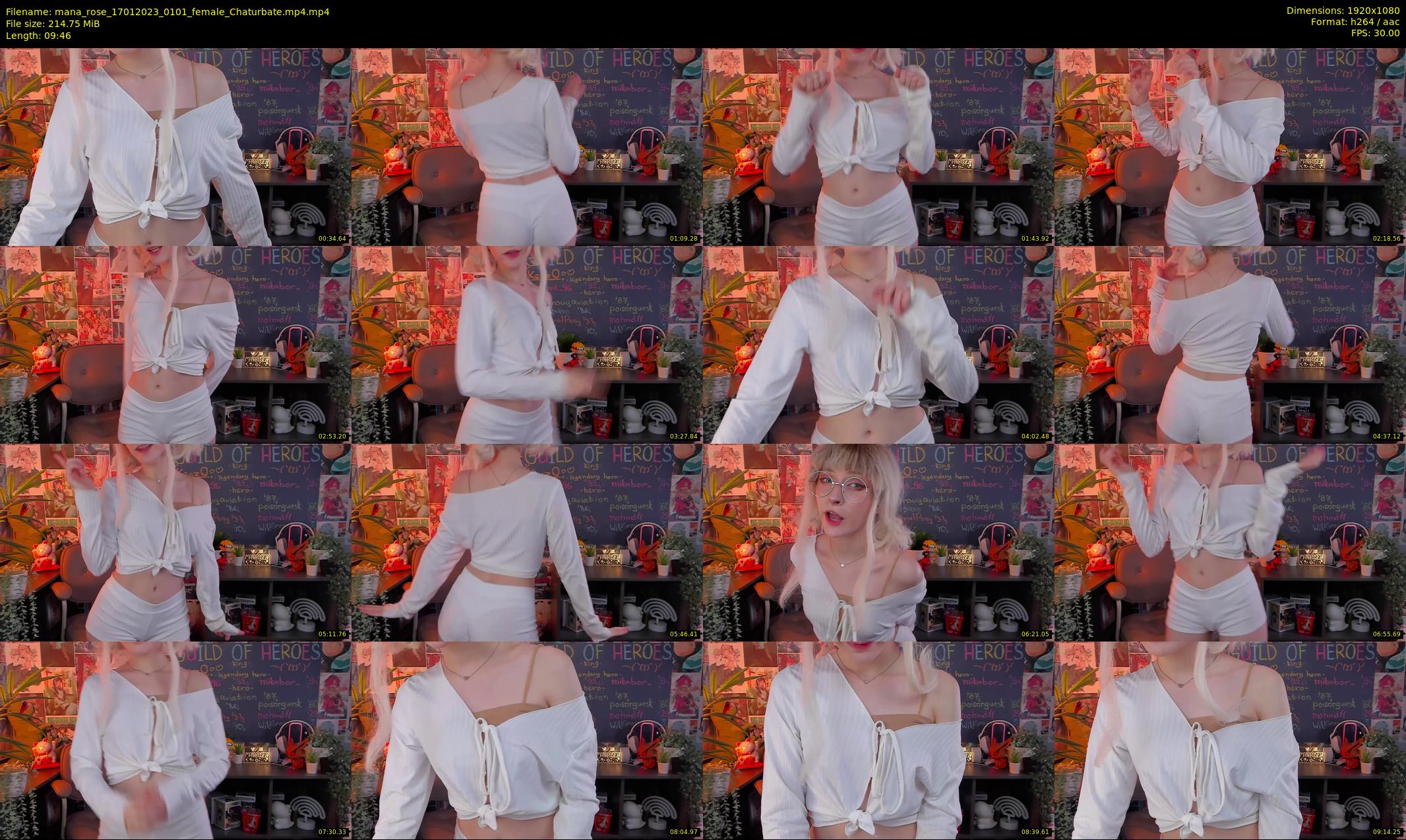 mana_rose — 10 minute Chaturbate female cam show recording, 1080p, Jan 17, 2023