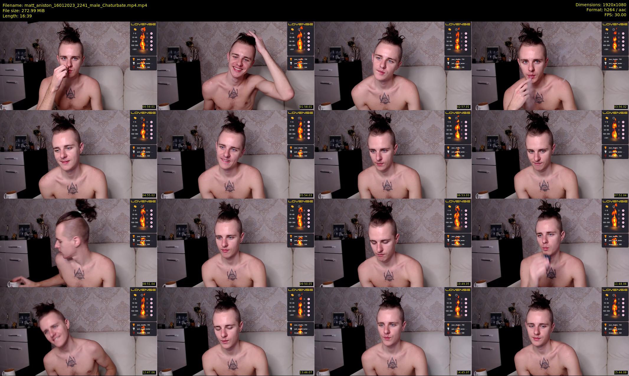 matt_aniston — 17 minute Chaturbate male cam show recording, 1080p, Jan 16, 2023