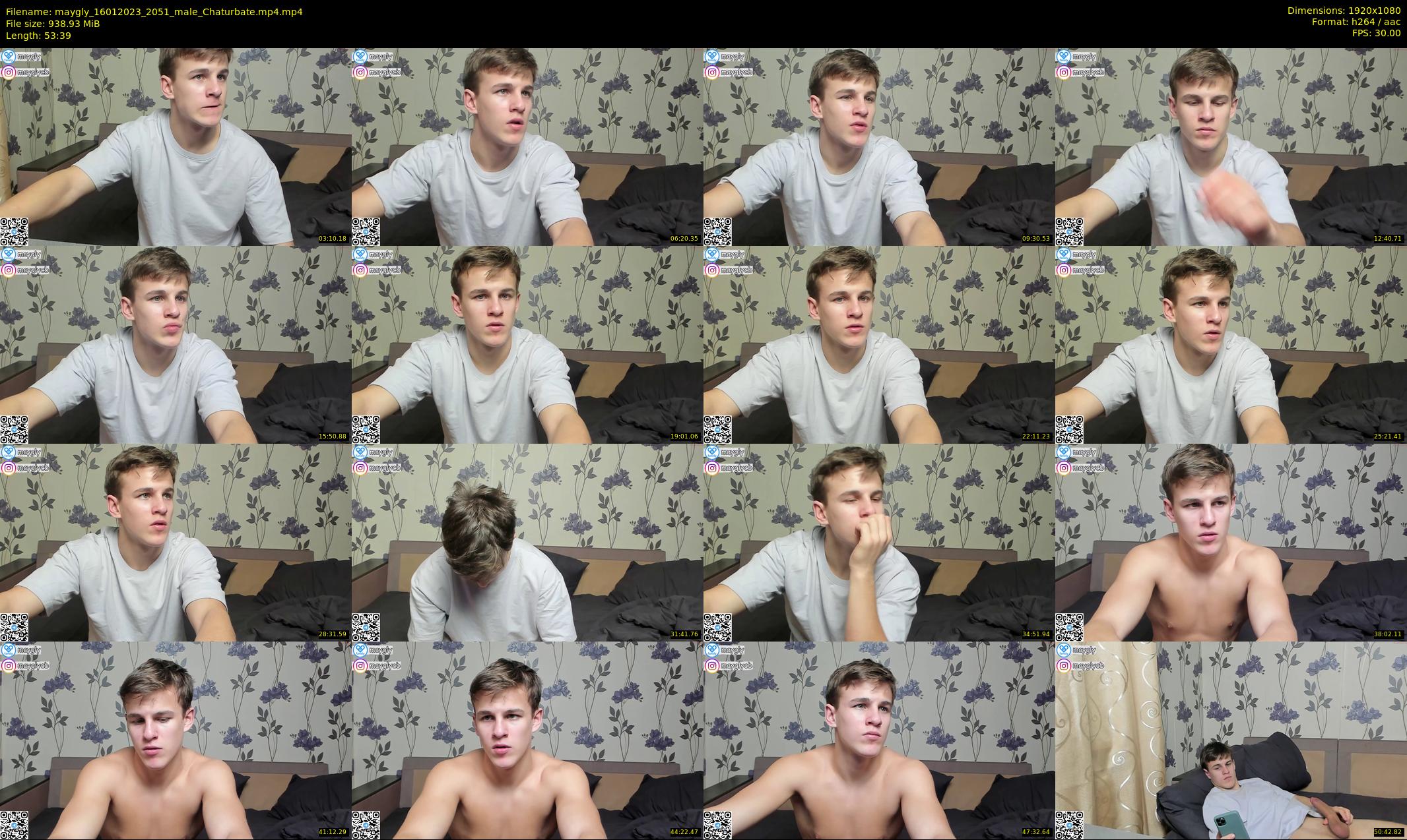 maygly — 54 minute Chaturbate male cam show recording, 1080p, Jan 16, 2023