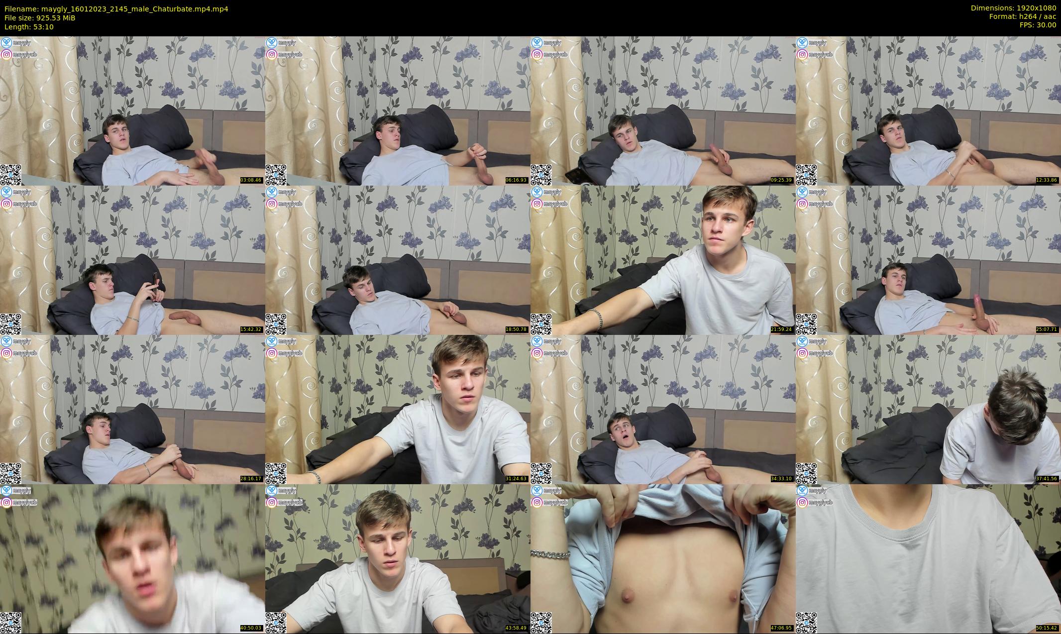 maygly — 54 minute Chaturbate male cam show recording, 1080p, Jan 16, 2023