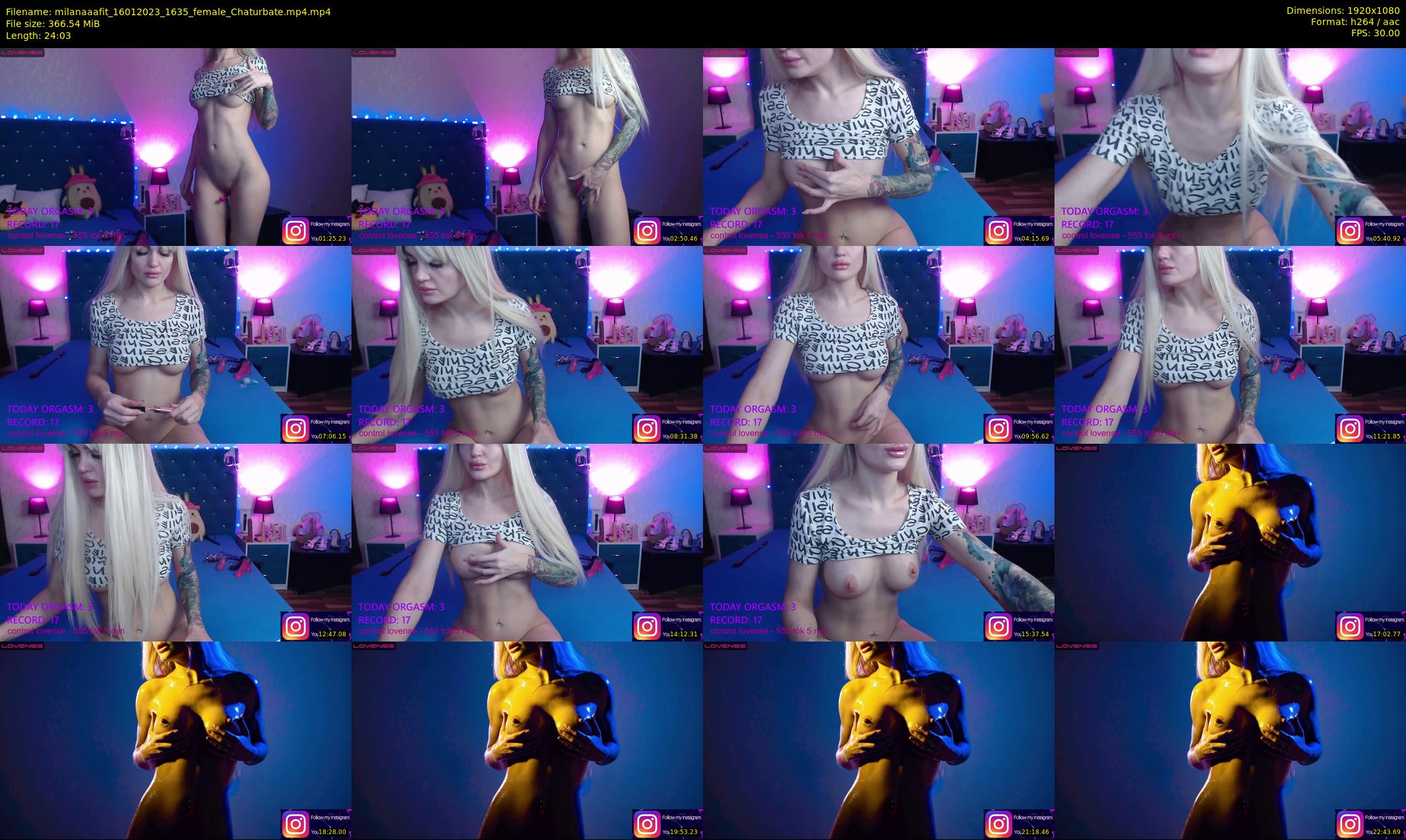 milanaaafit — 25 minute Chaturbate couple cam show recording, 1080p, Jan 16, 2023