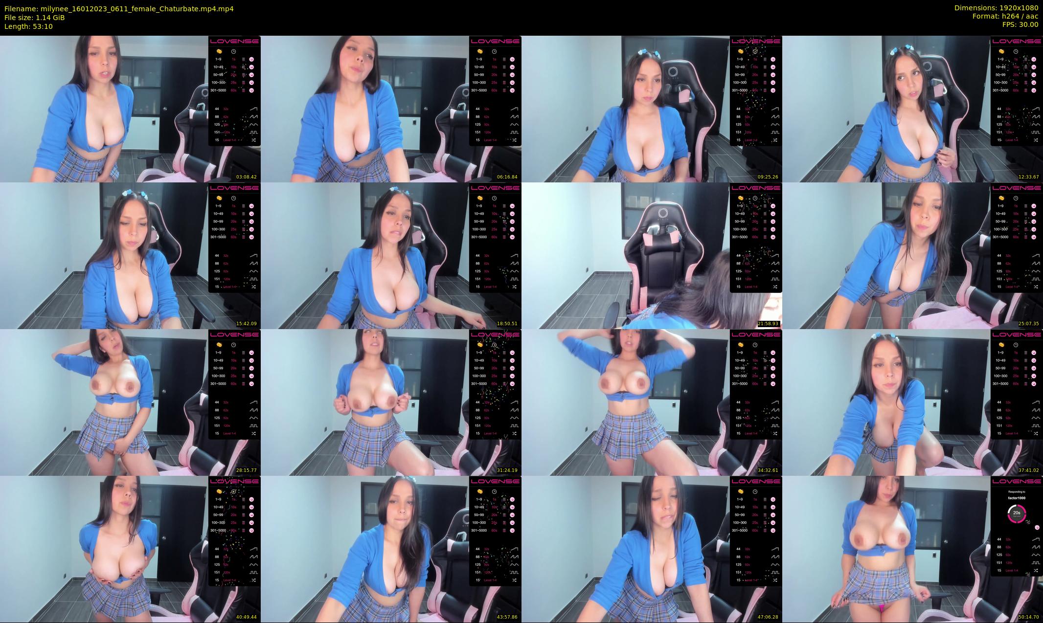 milynee — 54 minute Chaturbate female cam show recording, 1080p, Jan 16, 2023