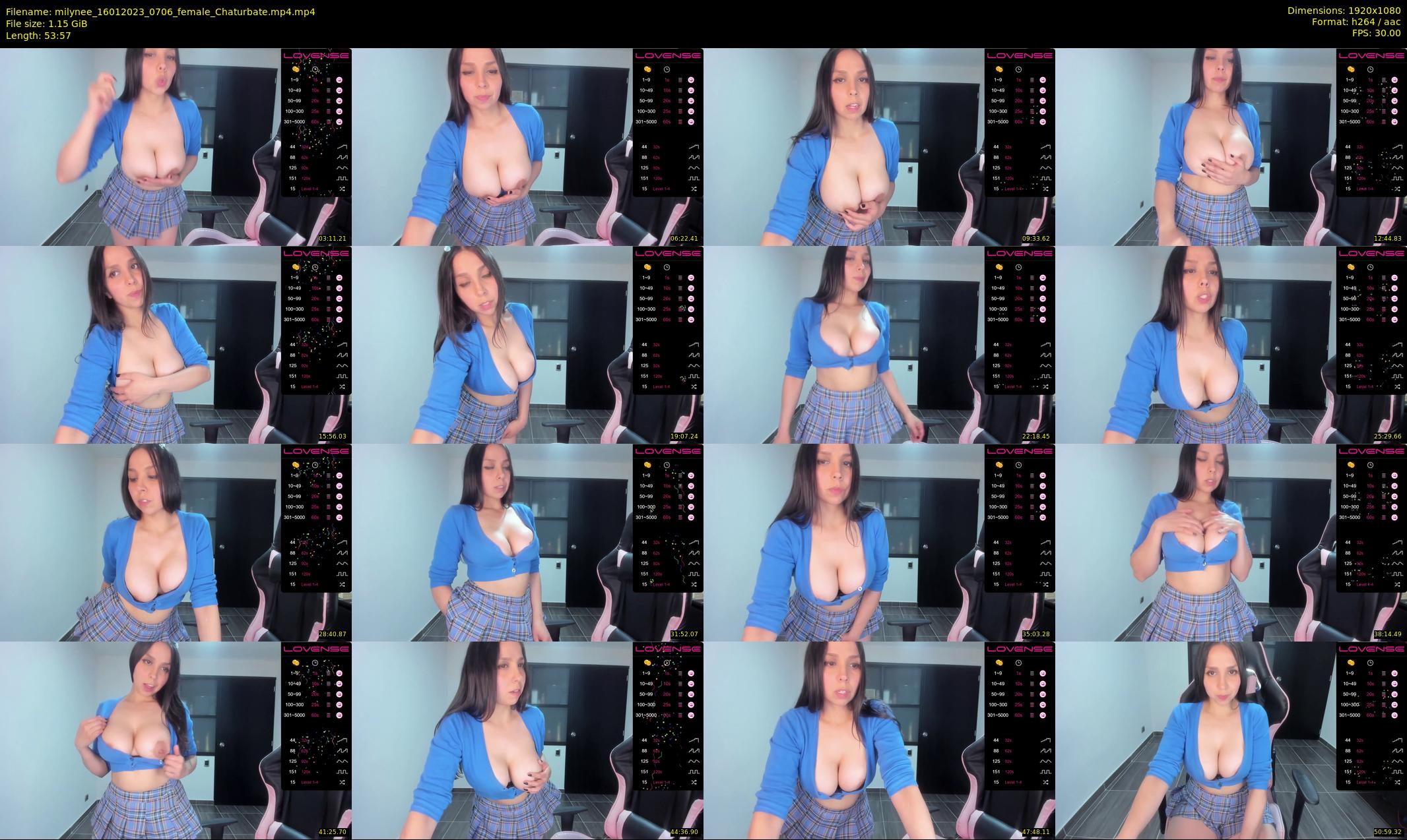 milynee — 54 minute Chaturbate female cam show recording, 1080p, Jan 16, 2023