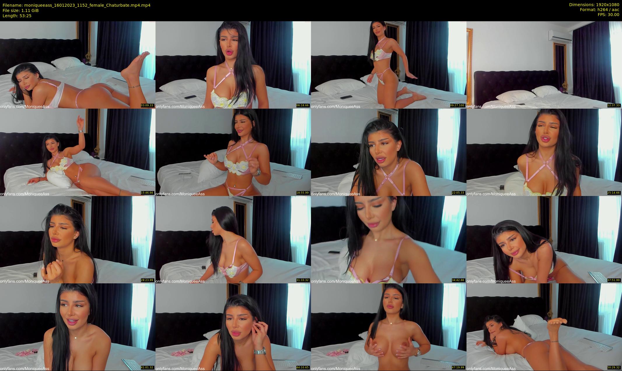 moniqueeass — 54 minute Chaturbate female cam show recording, 1080p, Jan 16, 2023