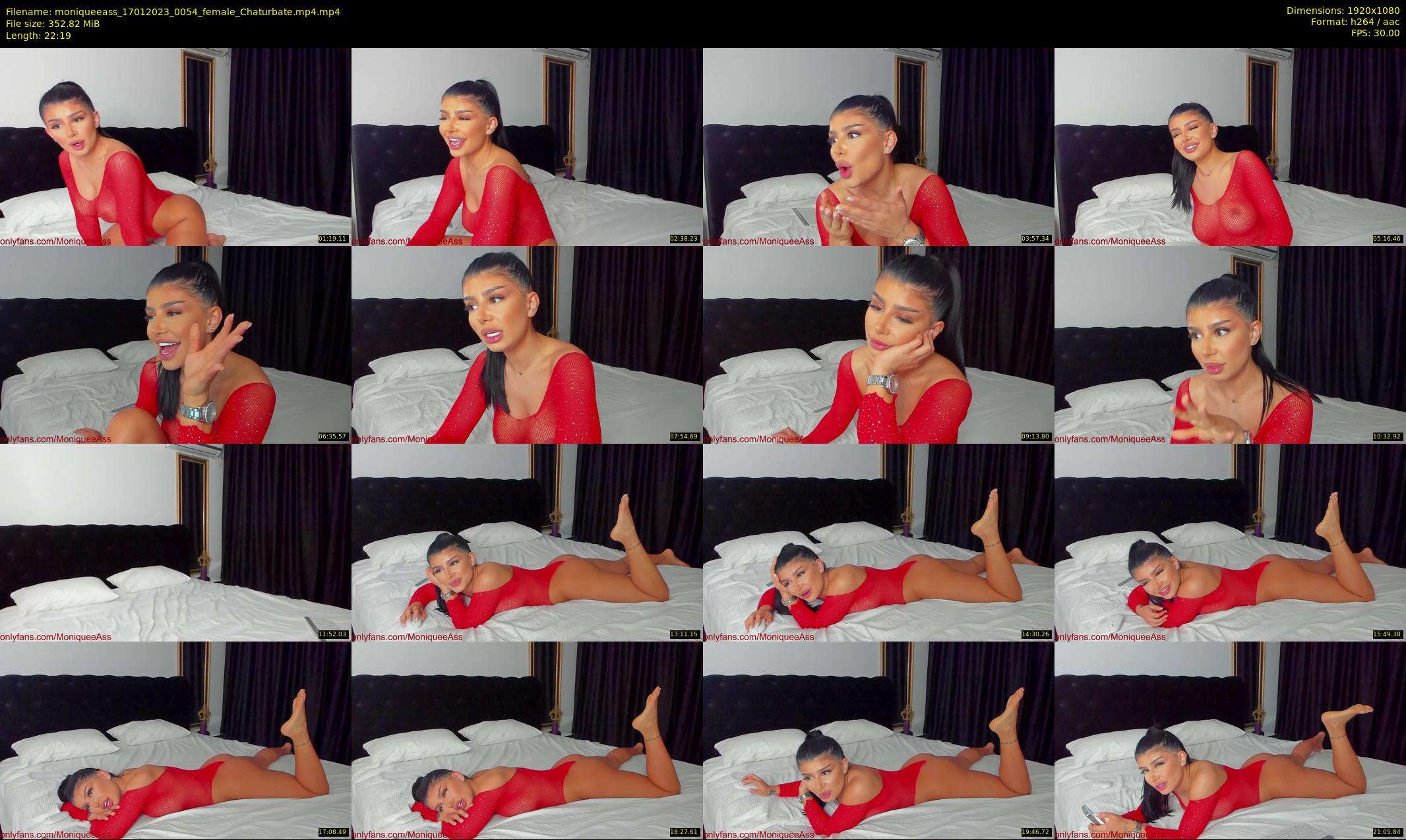moniqueeass — 23 minute Chaturbate female cam show recording, 1080p, Jan 17, 2023