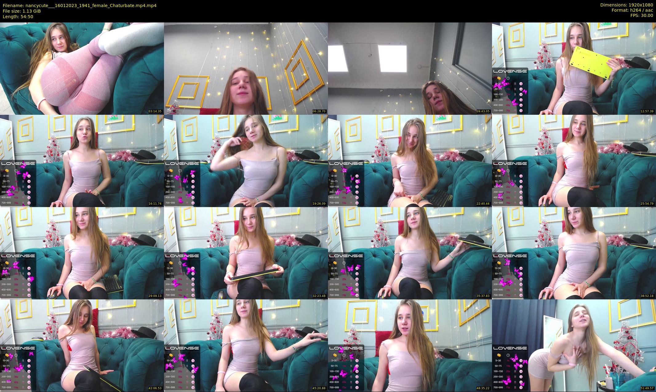 nancycute__ — 55 minute Chaturbate female cam show recording, 1080p, Jan 16, 2023