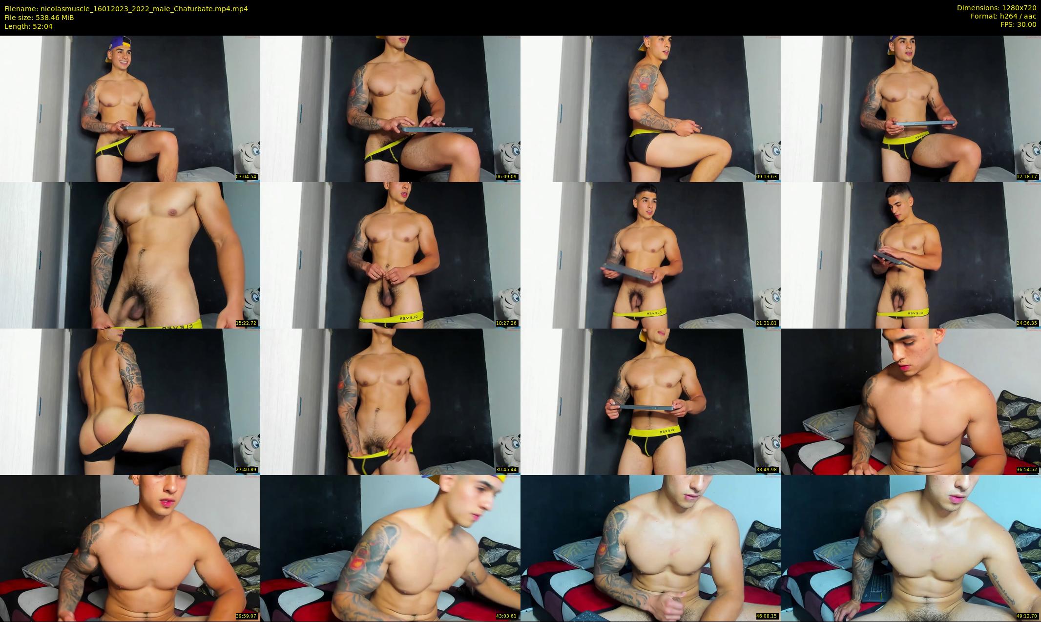 nicolasmuscle — 53 minute Chaturbate male cam show recording, 720p, Jan 16, 2023
